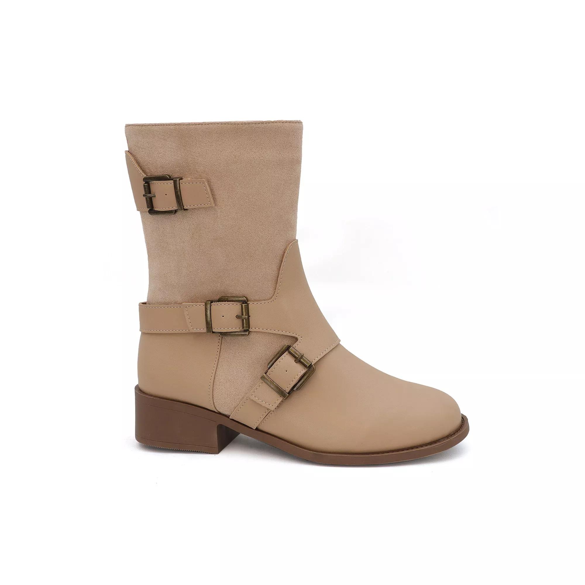 Yoki Darcy-10 Women's Riding Boots, Size: 8, Beige Product Image