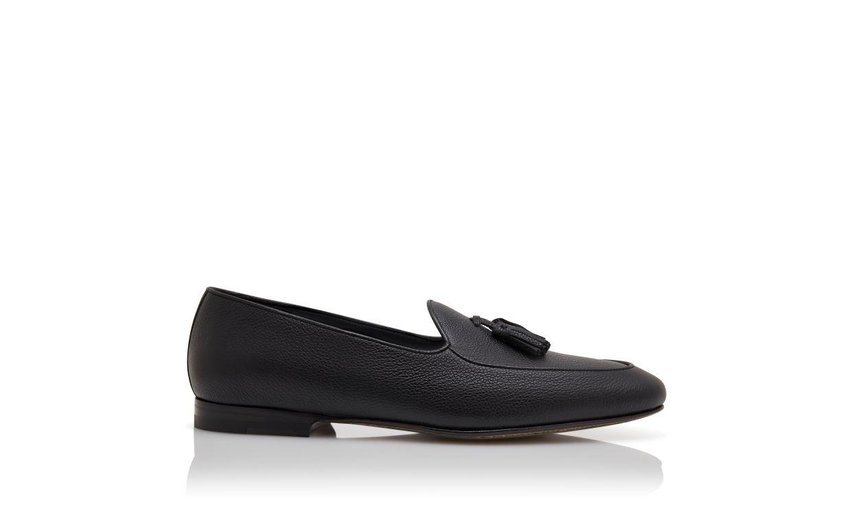 LENNOX Black Calf Leather Loafers Product Image