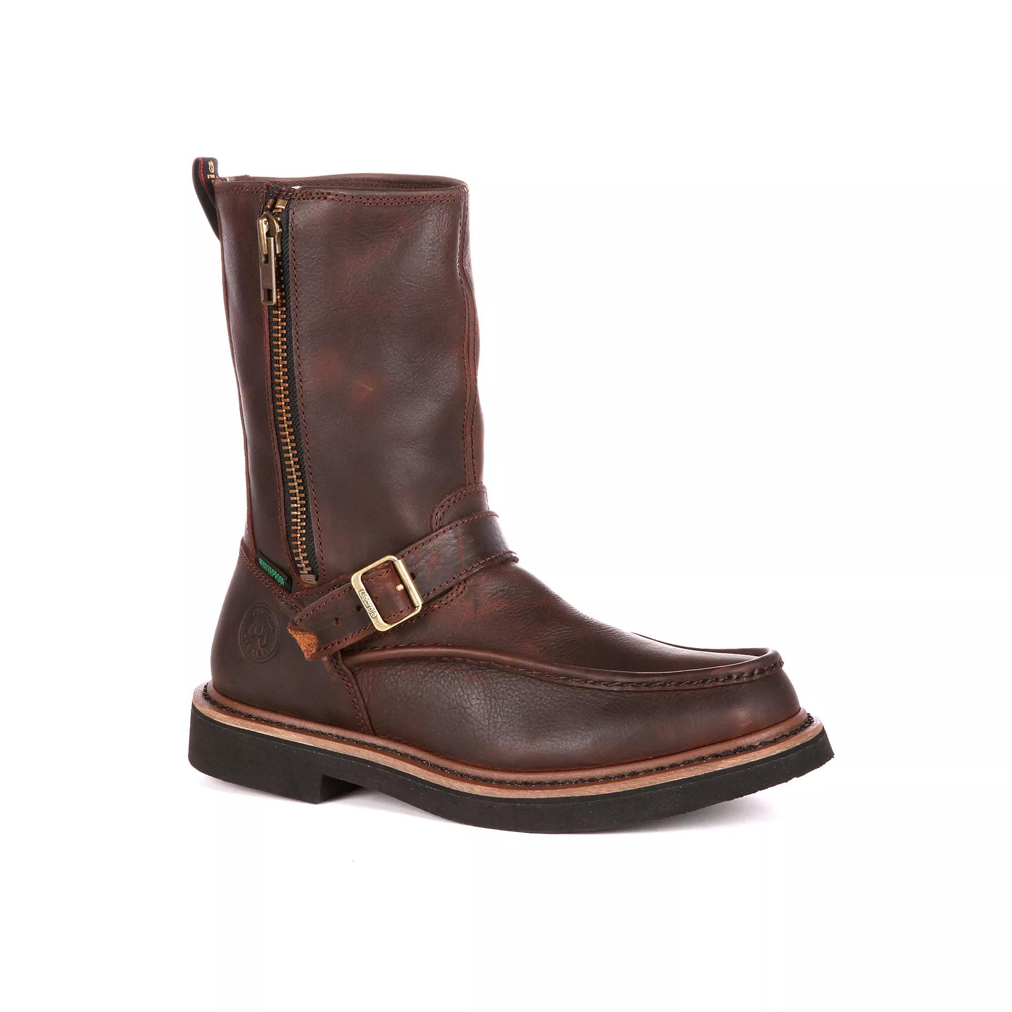 Georgia Boots Side-Zip Men's 10-in. Waterproof Wellington Work Boots,  Product Image