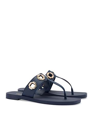 Larroude Womens Milan Grommet Thong Sandals Product Image