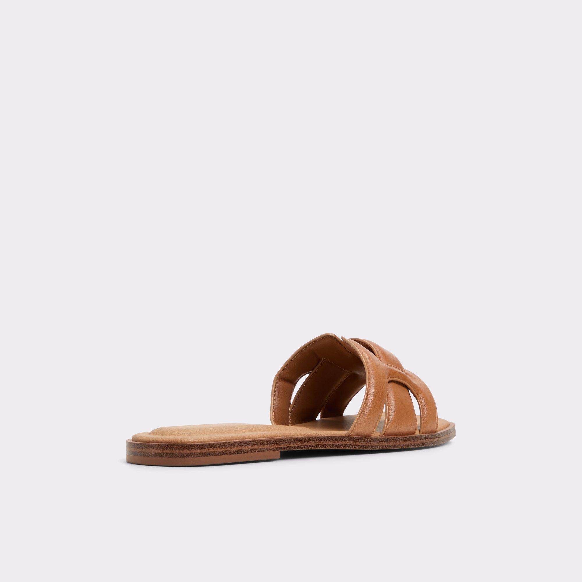 Eleny Medium Brown Women's Flat Sandals | ALDO US Product Image
