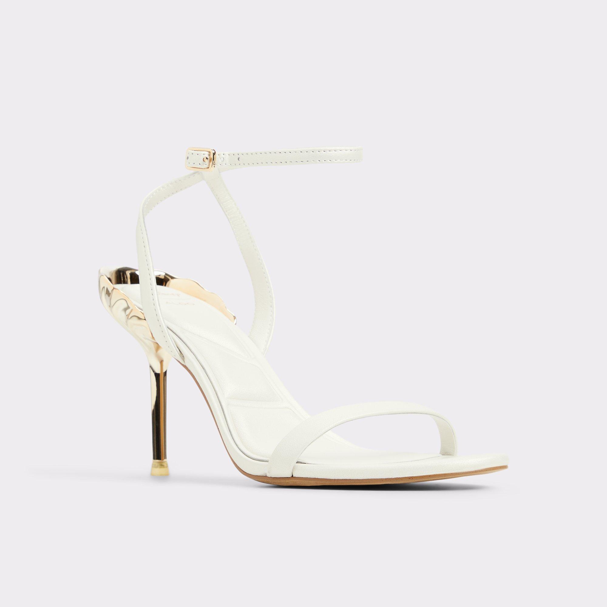 ALDO Arielheel - Women's Heeled Sandal Sandals - White, Size 7 Product Image