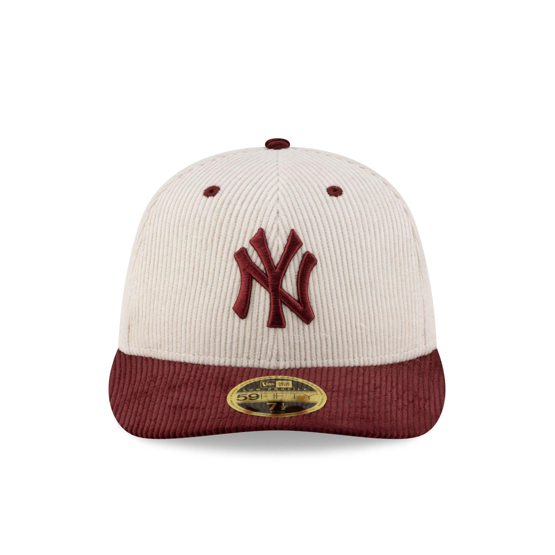 New York Yankees Cord Cream Low Profile 59FIFTY Fitted Hat Male Product Image
