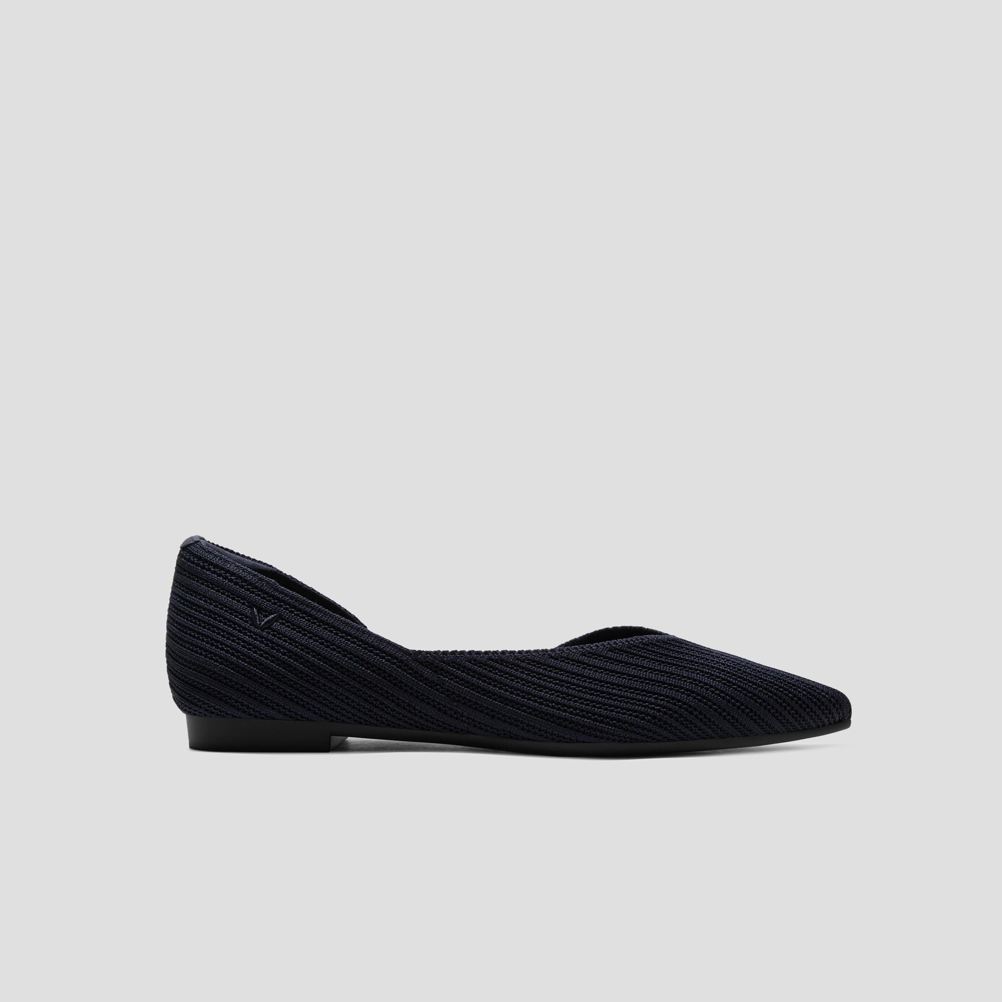 Pointed-Toe D'Orsay Flats (Melia) Product Image