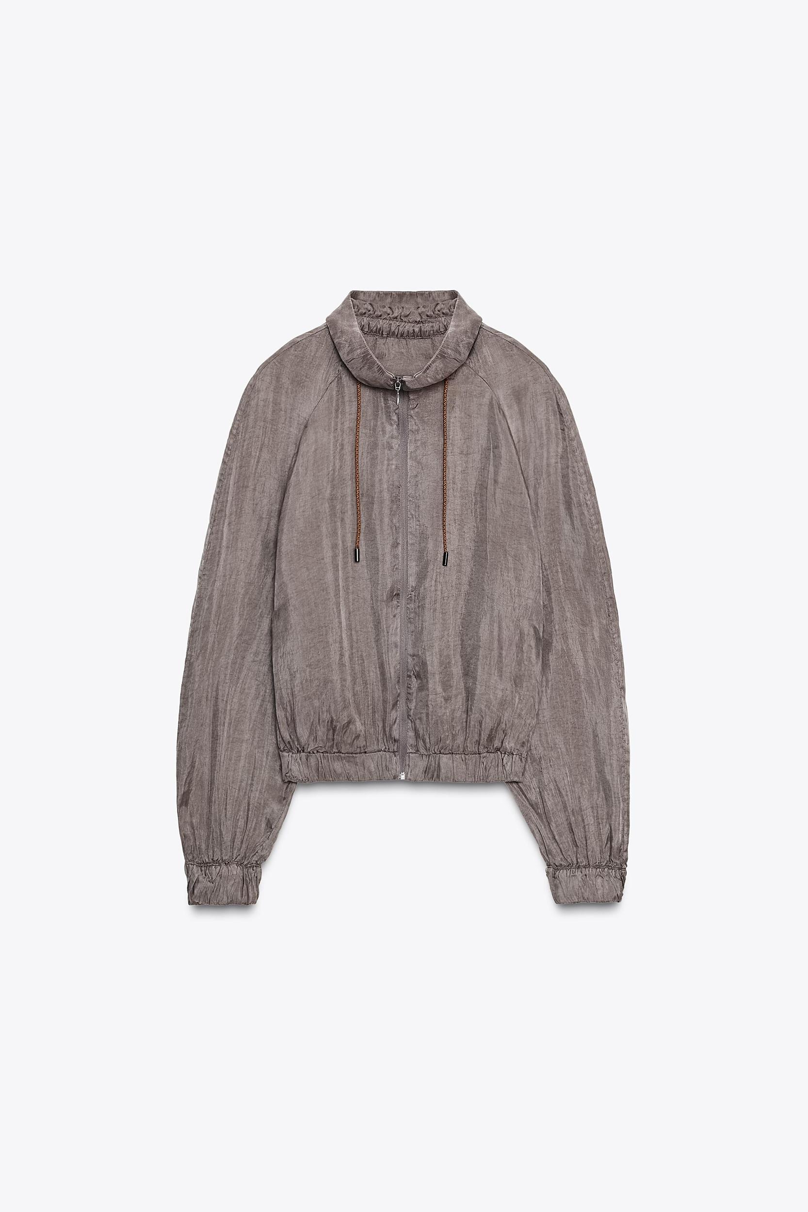 ZW COLLECTION FLOWY BOMBER JACKET Product Image