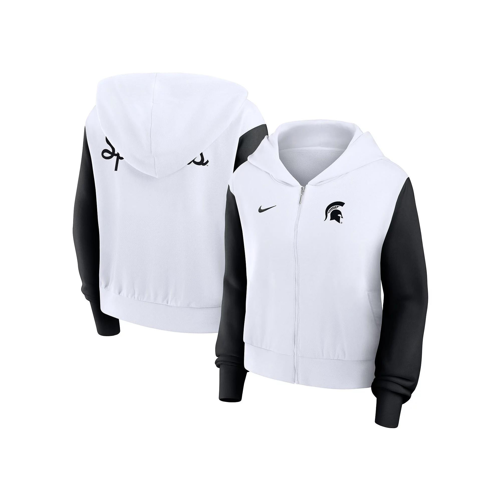 Michigan State Athletic Prep Colorblocked Script Womens Nike Womens College Full-Zip Hoodie | 035D064NMST-DPD Product Image
