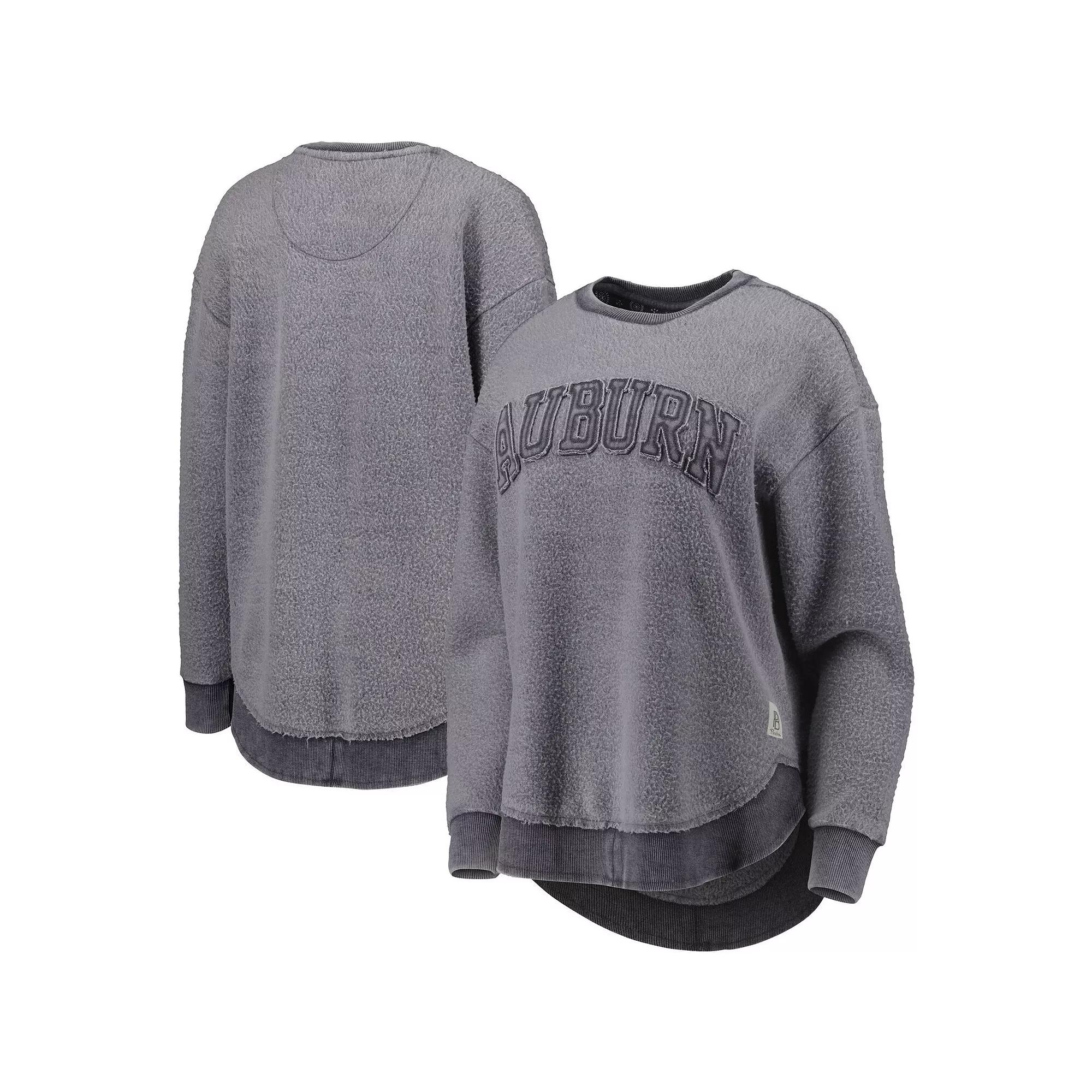 Women's Pressbox Navy Auburn Tigers Ponchoville Pullover Sweatshirt, Size: Medium, Blue Product Image