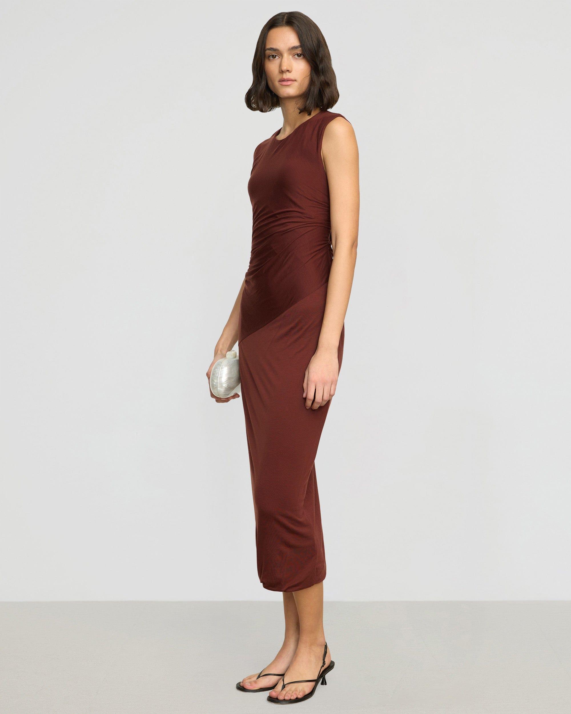 Rowena Twisted Tencel Jersey Dress Product Image