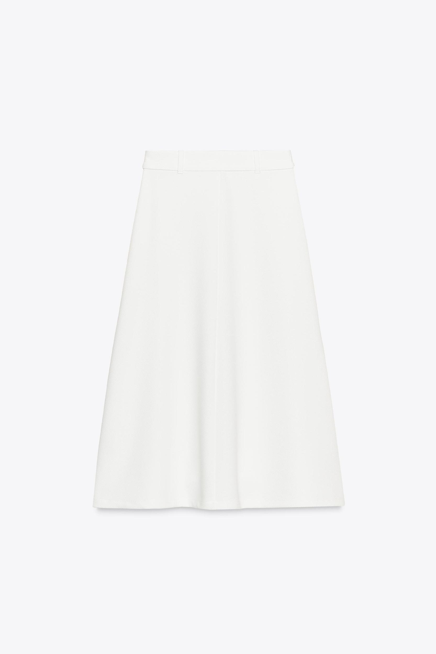 BELTED A-LINE SKIRT Product Image