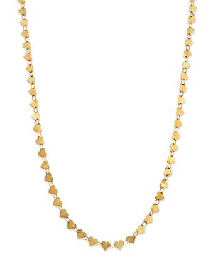 Moon & Meadow 14K Yellow Gold Heart Collar Necklace, 16.25 Product Image
