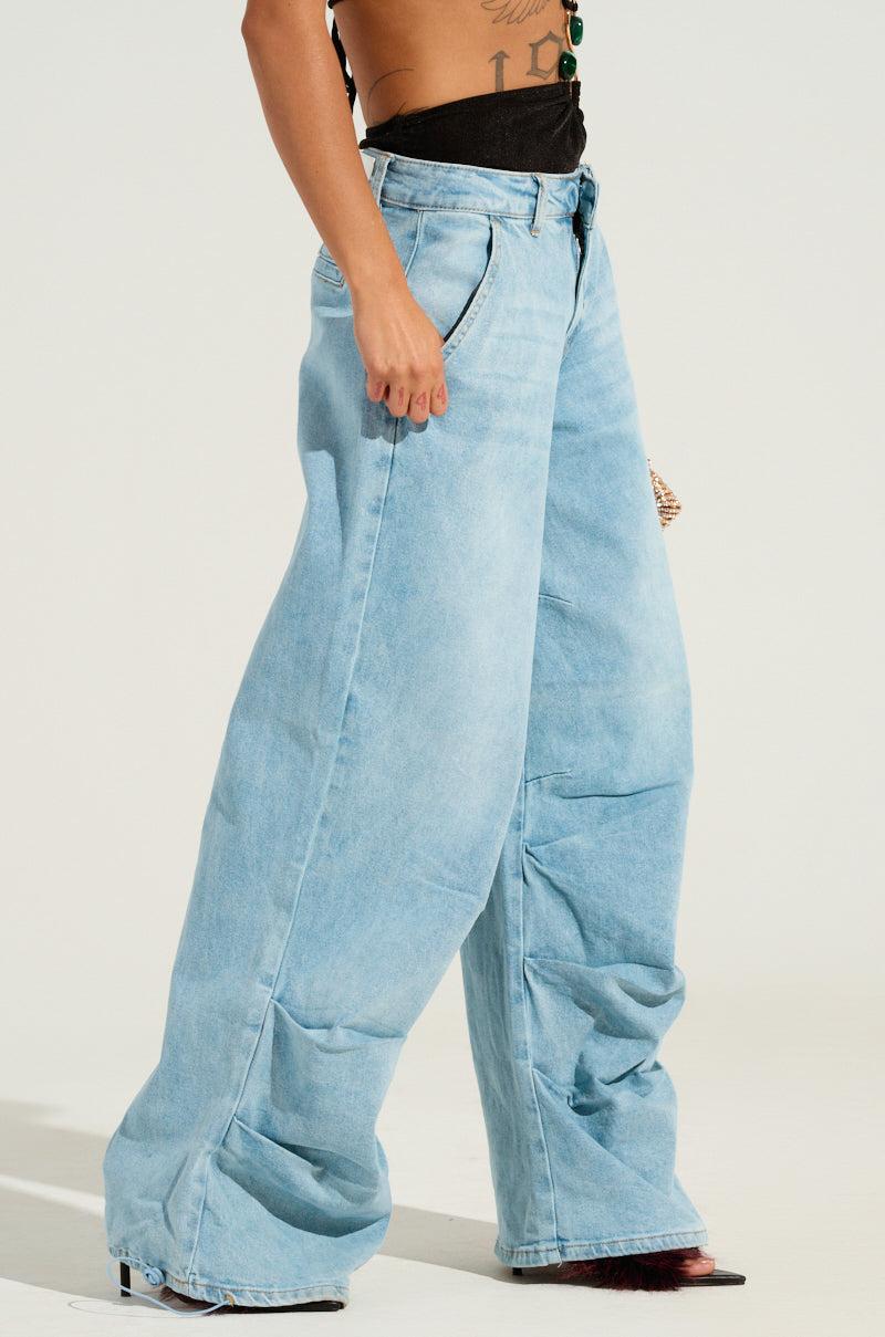 LUCKY LUCKY WIDE LEG DENIM PANT Product Image