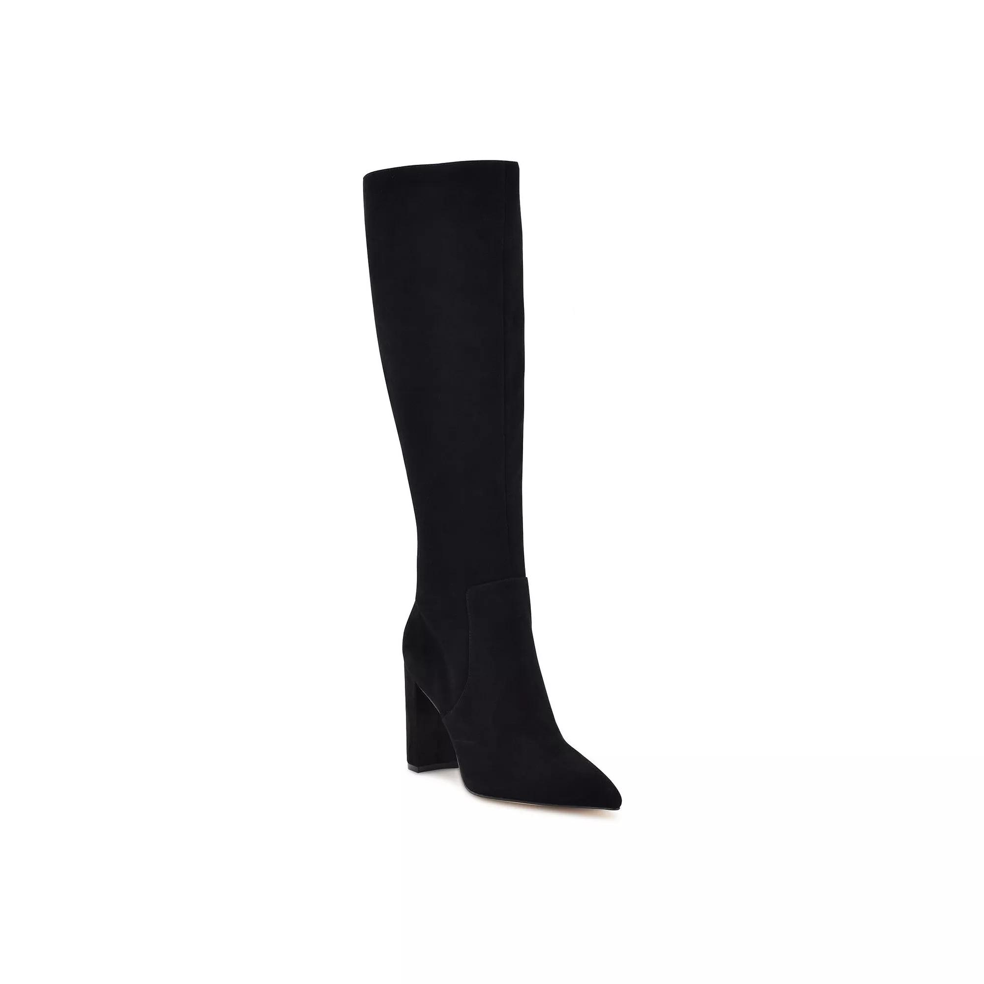 Nine West Danee Women's Suede Knee-High Boots, Size: 9.5, Black Suede Product Image