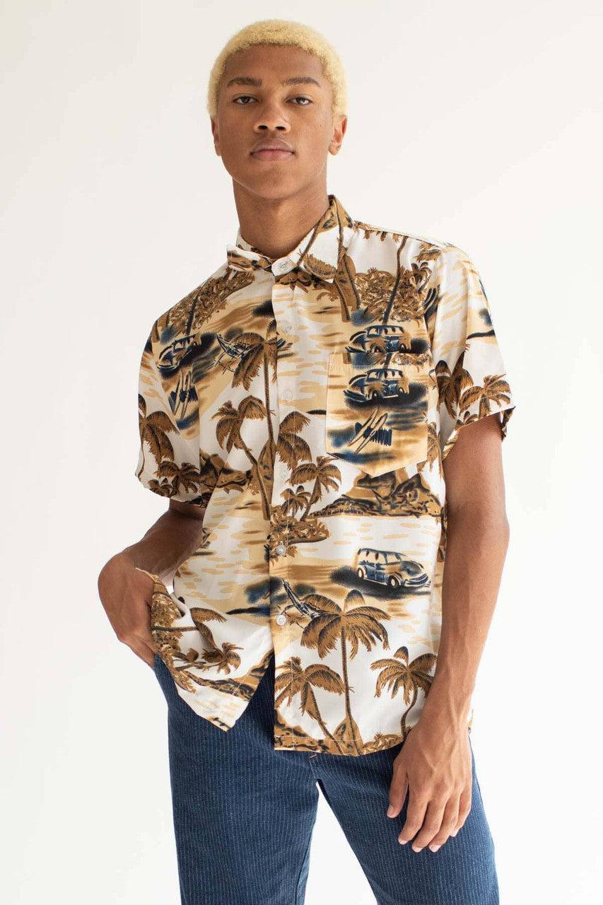 Beige Island Life Hawaiian Shirt Product Image