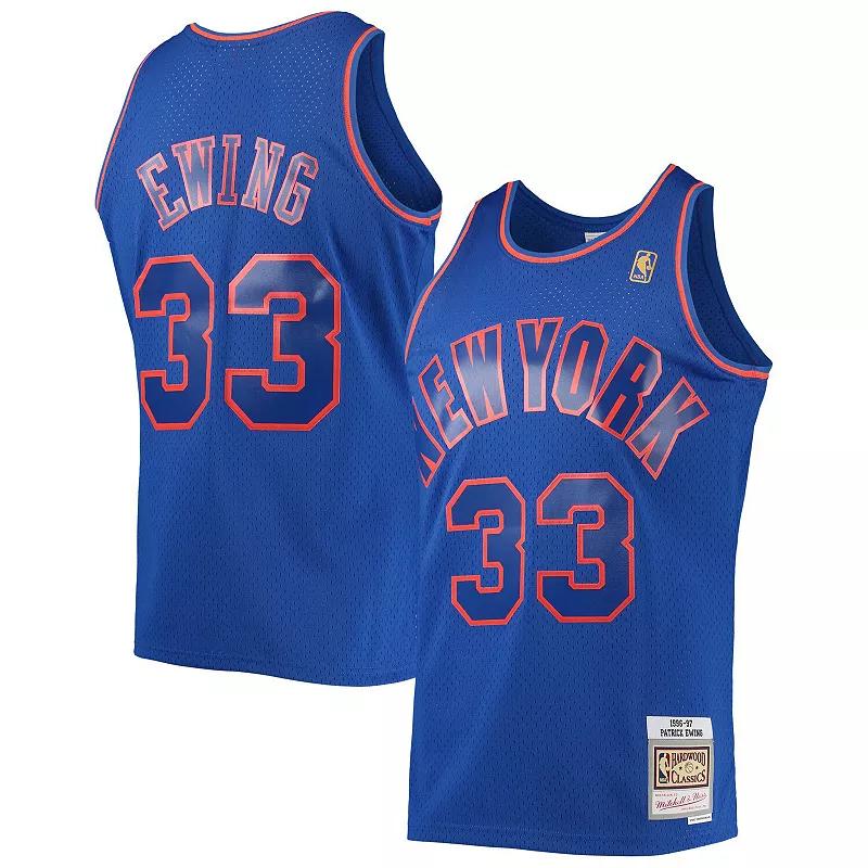 Mens Mitchell & Ness Patrick Ewing New York Knicks 1996-97 Hardwood Classics Swingman Jersey Product Image