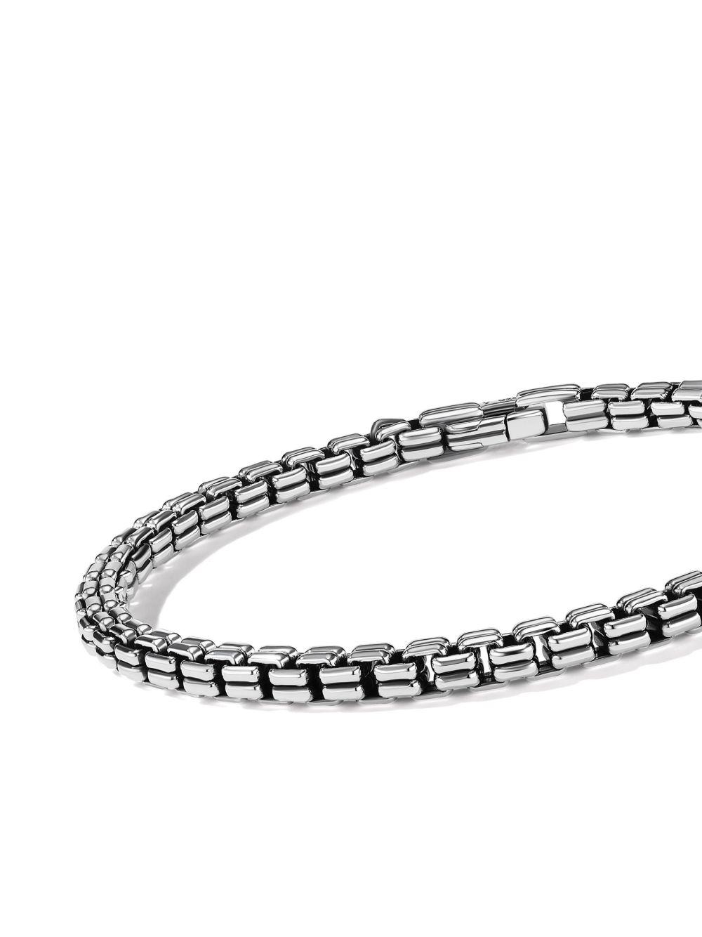 sterling silver Double Box chain bracelet (4mm) Product Image
