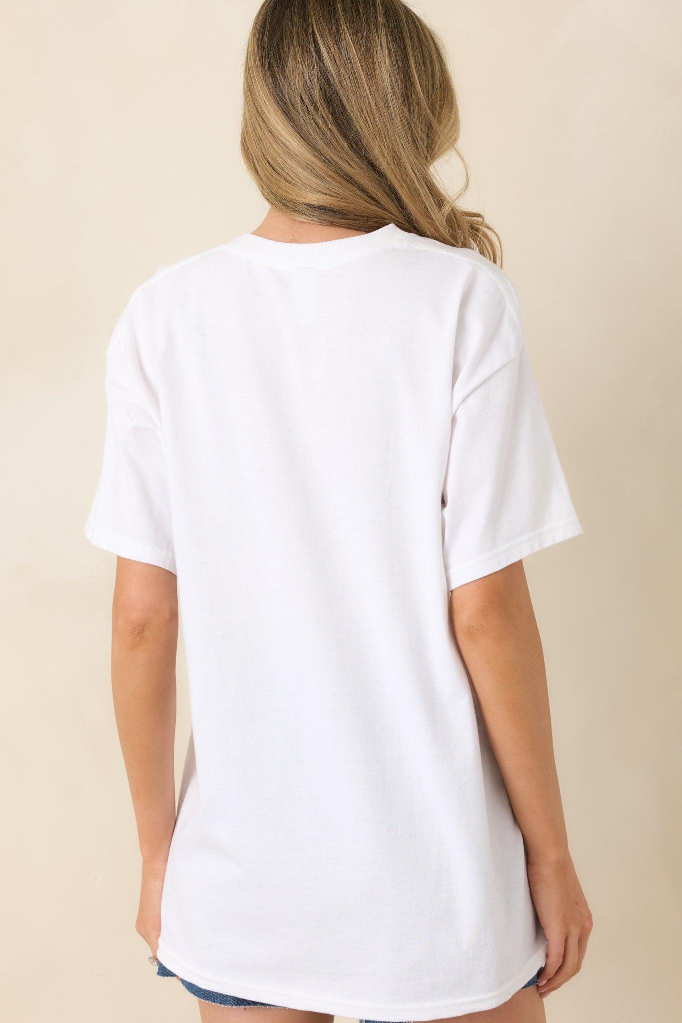 A Taste Of The Coast White Cotton Coastal Graphic Tee L/XL / White Product Image