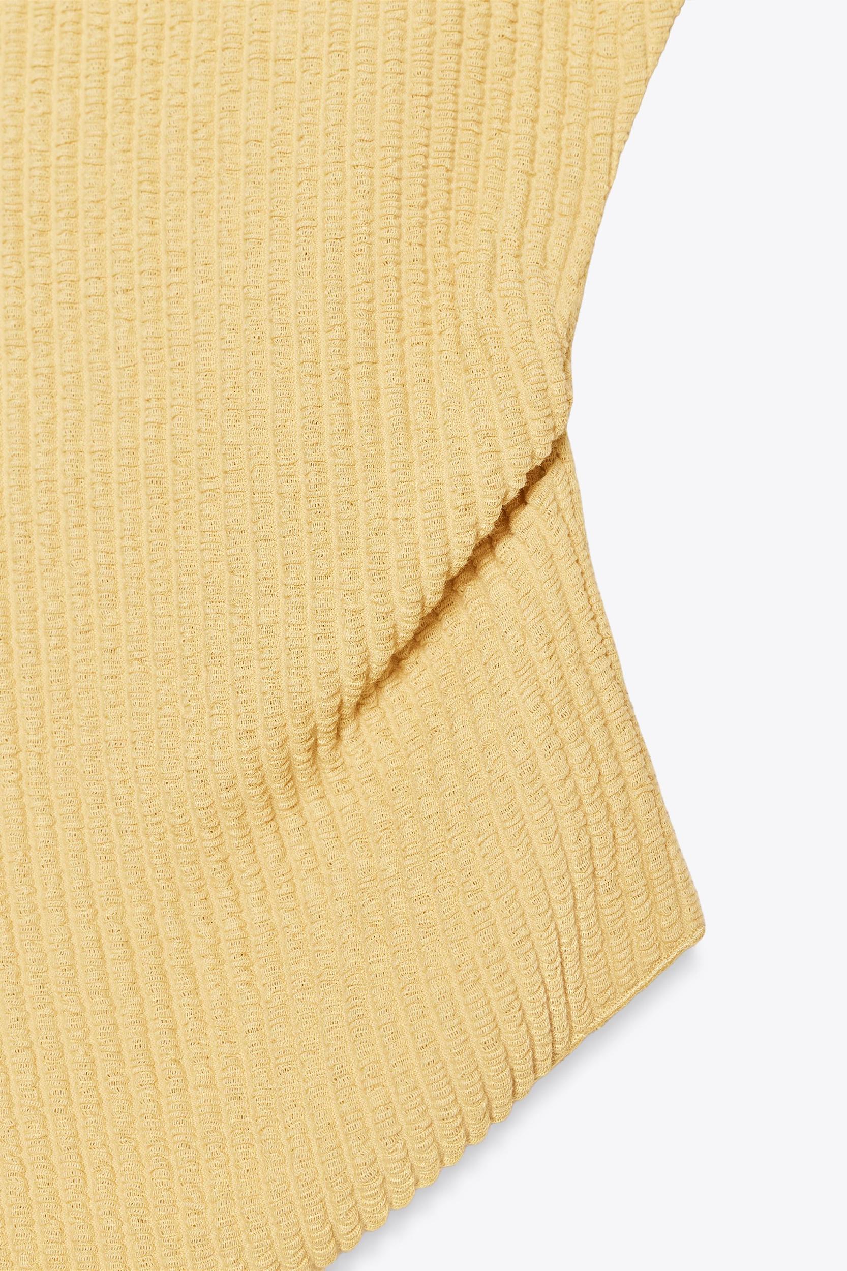 DRAPED TEXTURED TOP Product Image