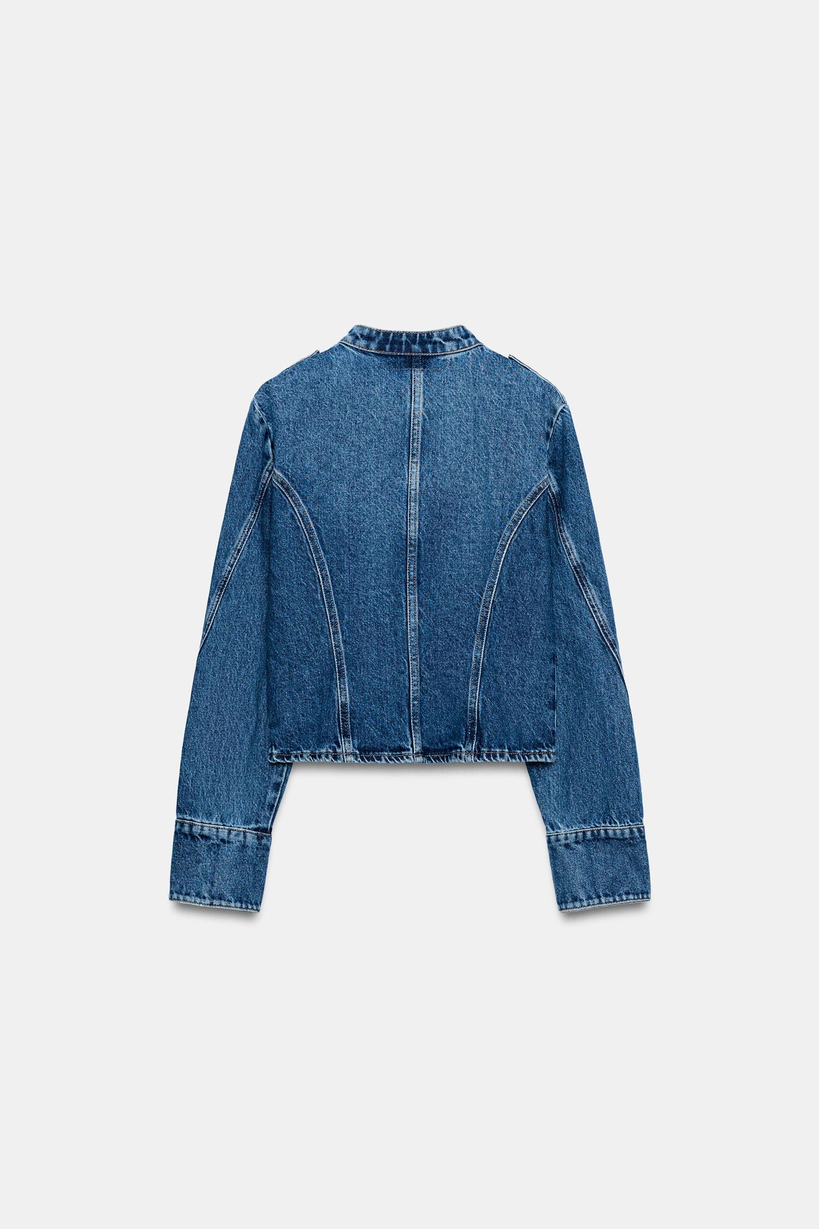 Z1975 GOLD BUTTON DENIM JACKET Product Image