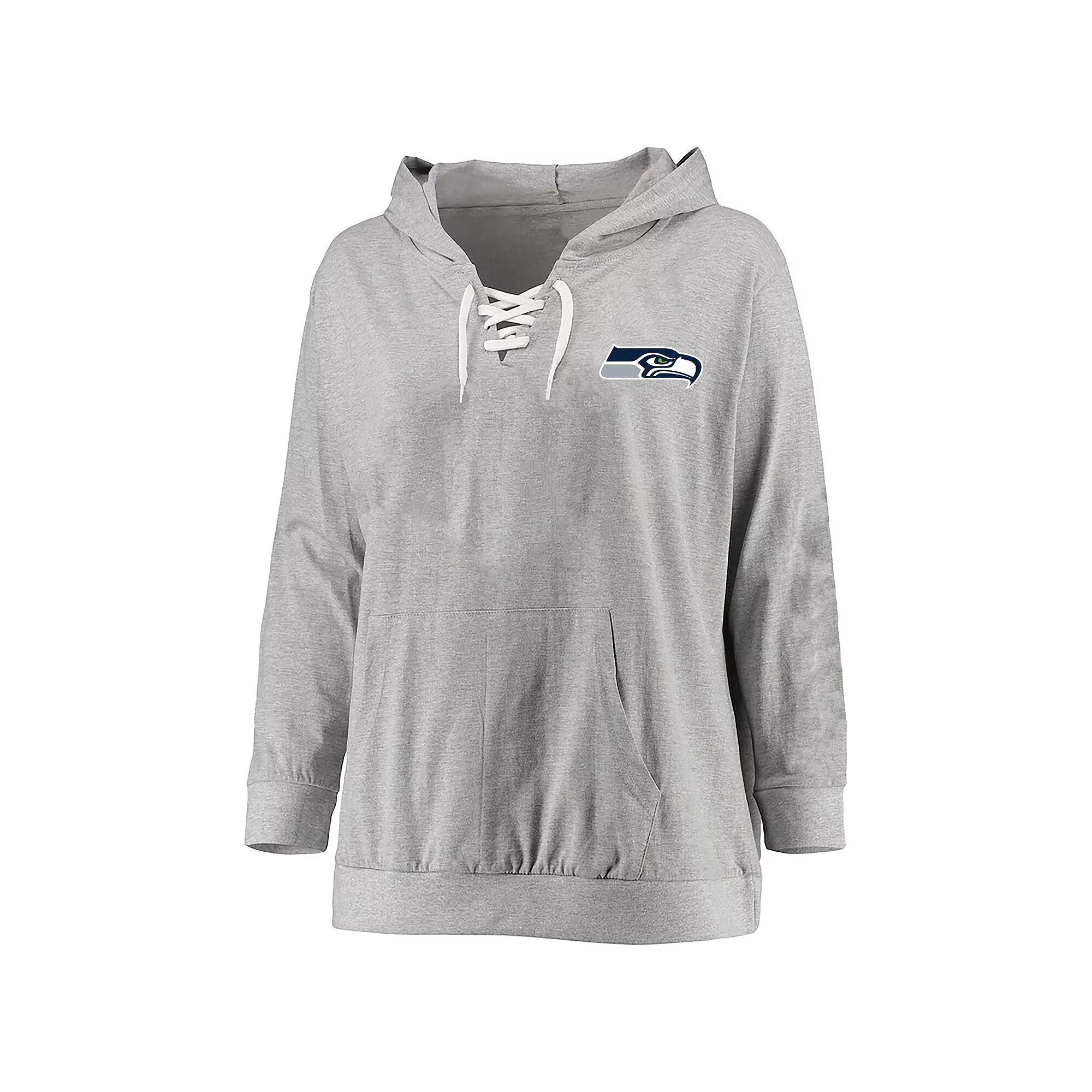 Women's Fanatics Heather Gray Seattle Seahawks Plus  Product Image