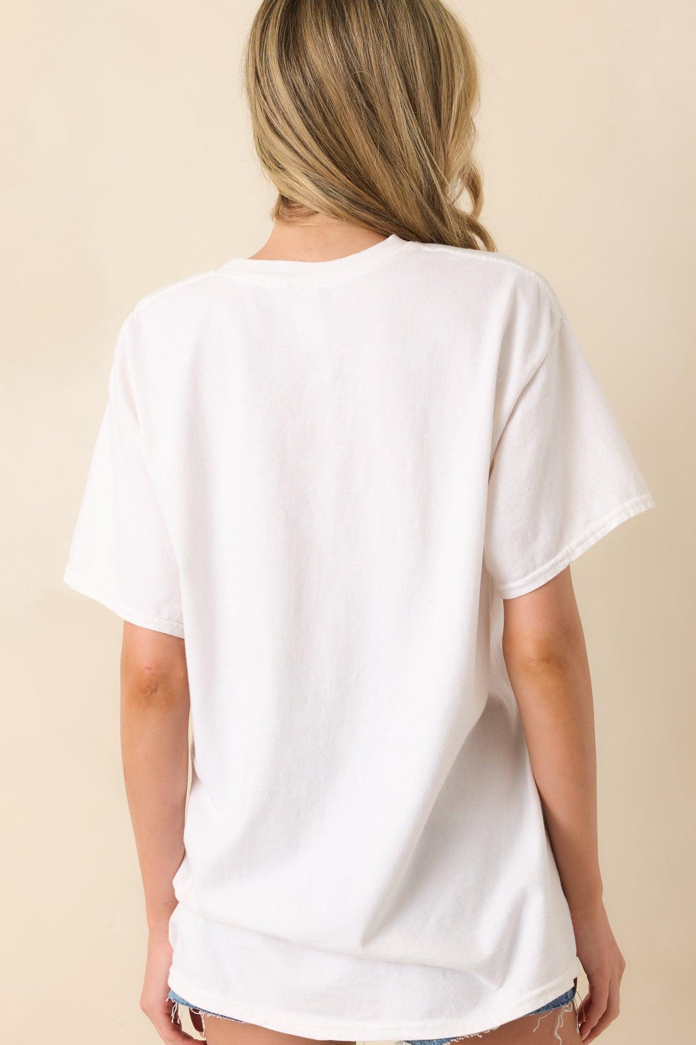 A Taste Of The Coast White Cotton Coastal Graphic Tee Product Image