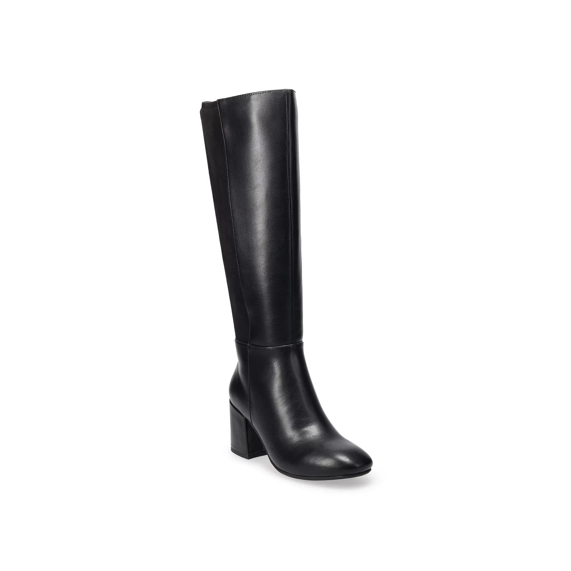 SO® Selina Tall Kepler Women's Knee High Boots, Size: 5, Black Product Image
