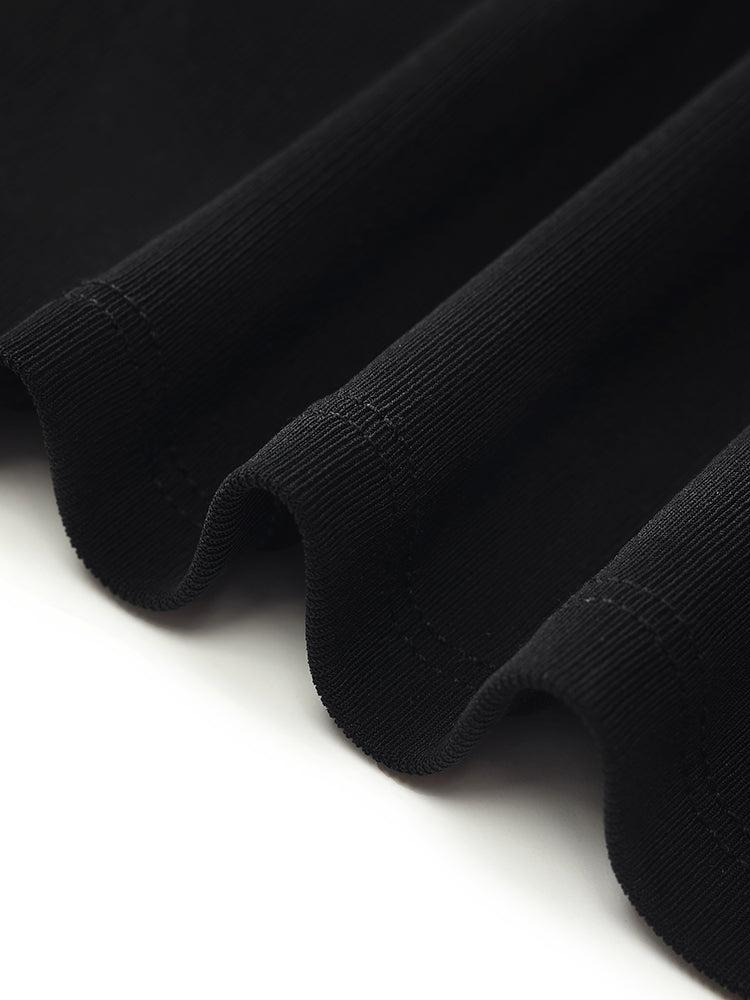 Off Shoulder 3D Rose Knotted Top And Half Skirt Two-Piece Set Product Image