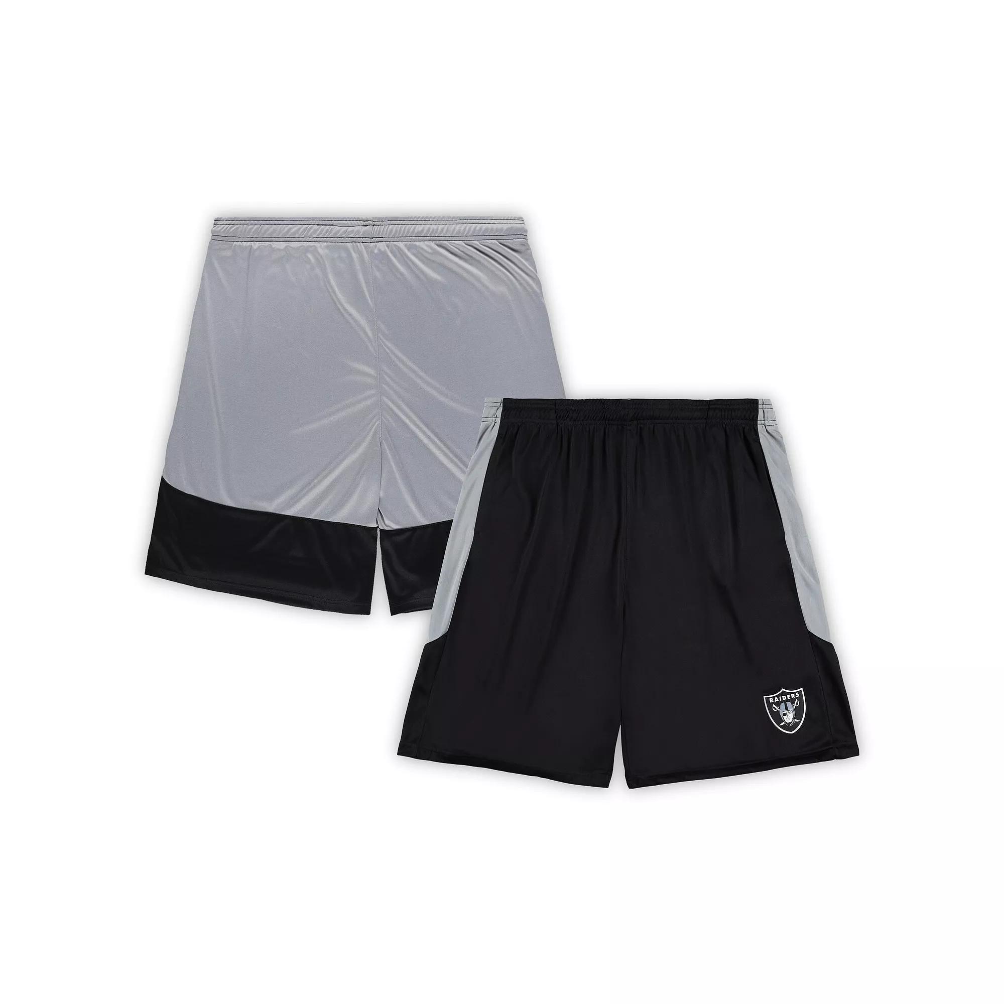 Men's Fanatics Black Las Vegas Raiders Big & Tall Team Logo Shorts,  Product Image