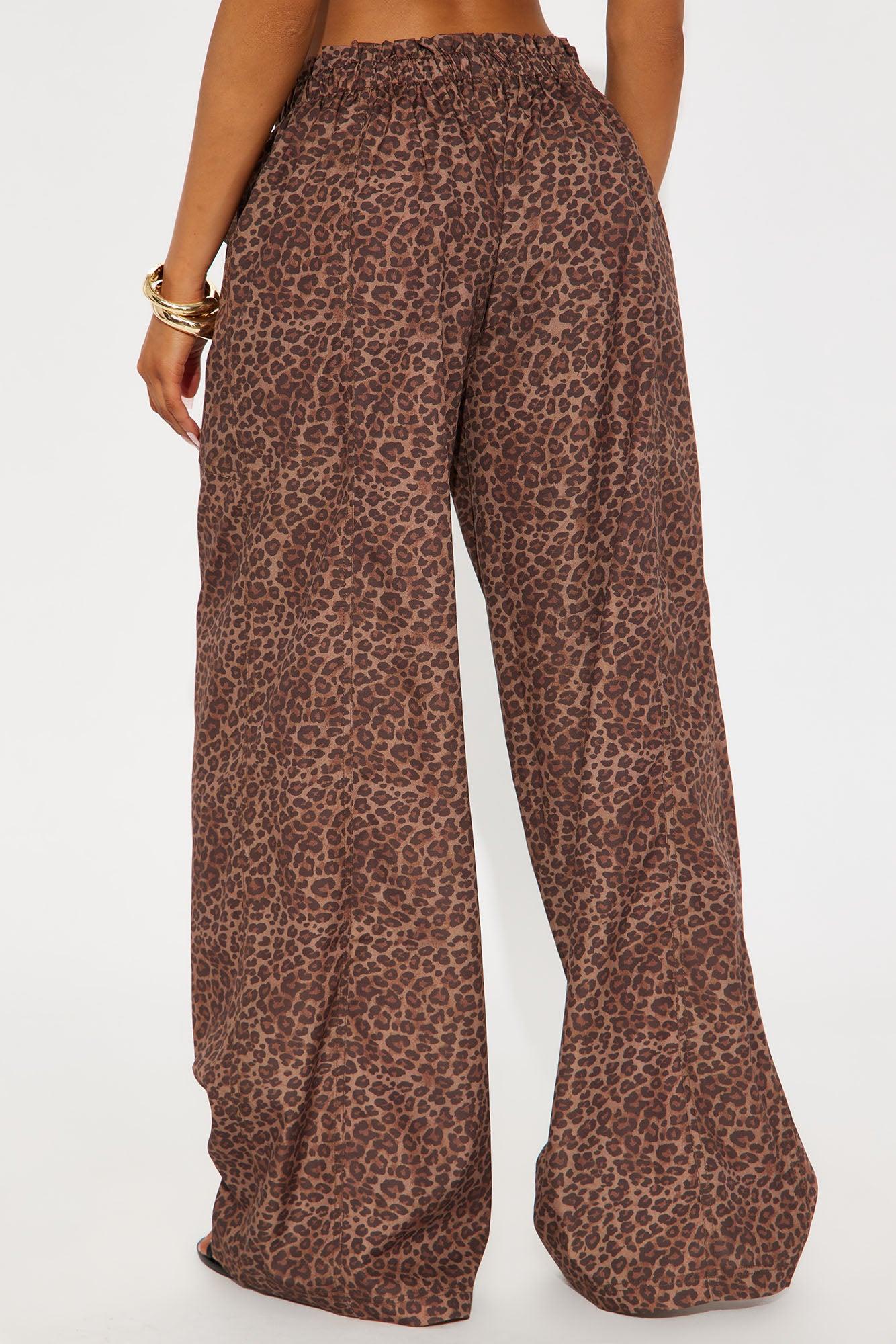 Do What You Will Leopard Pant - Brown/combo Product Image