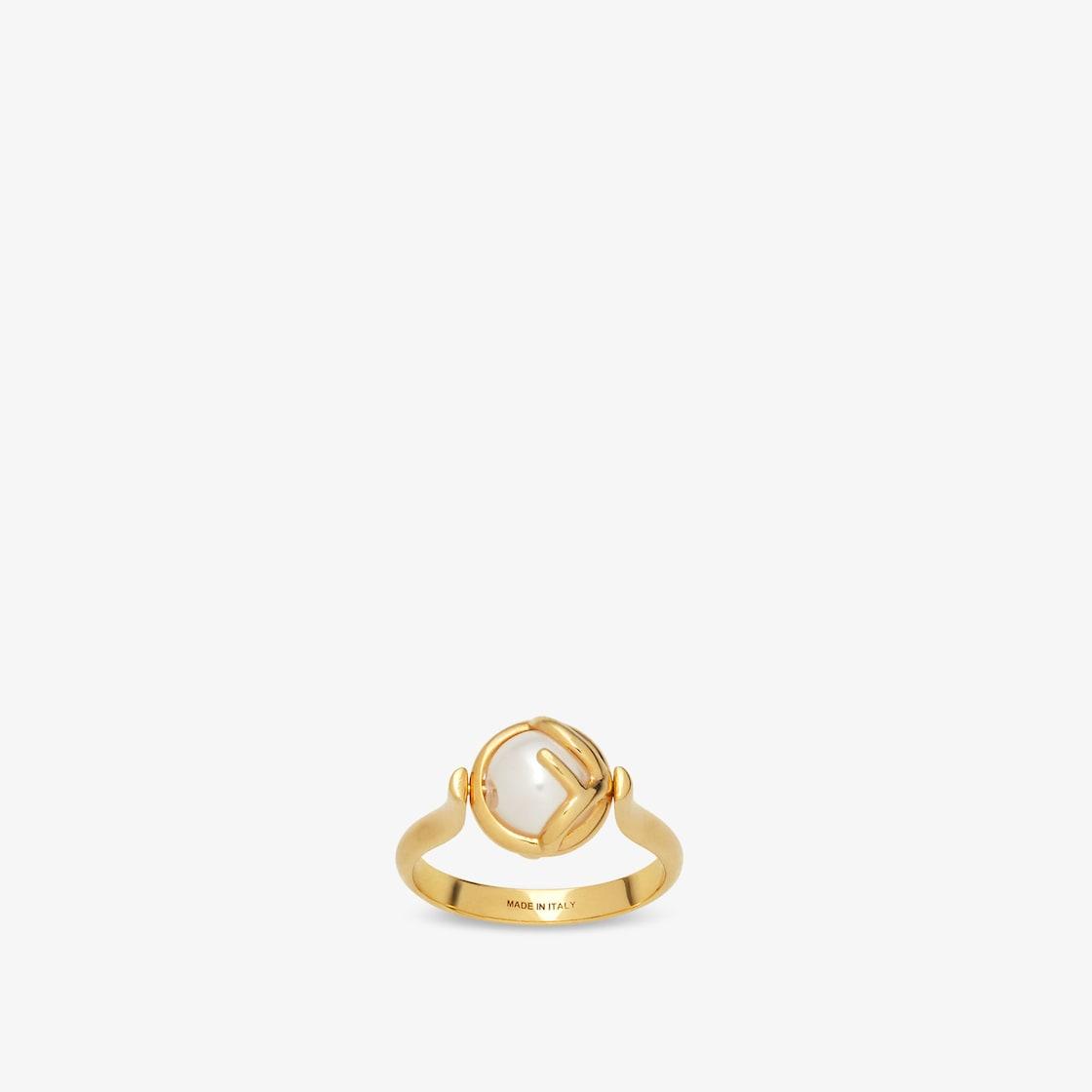 F is Fendi RingGold-colored metal ring Product Image