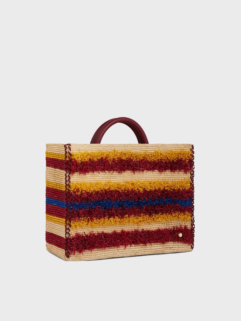 TOTE BAG IN RAFFIA  WITH STRAPS Product Image