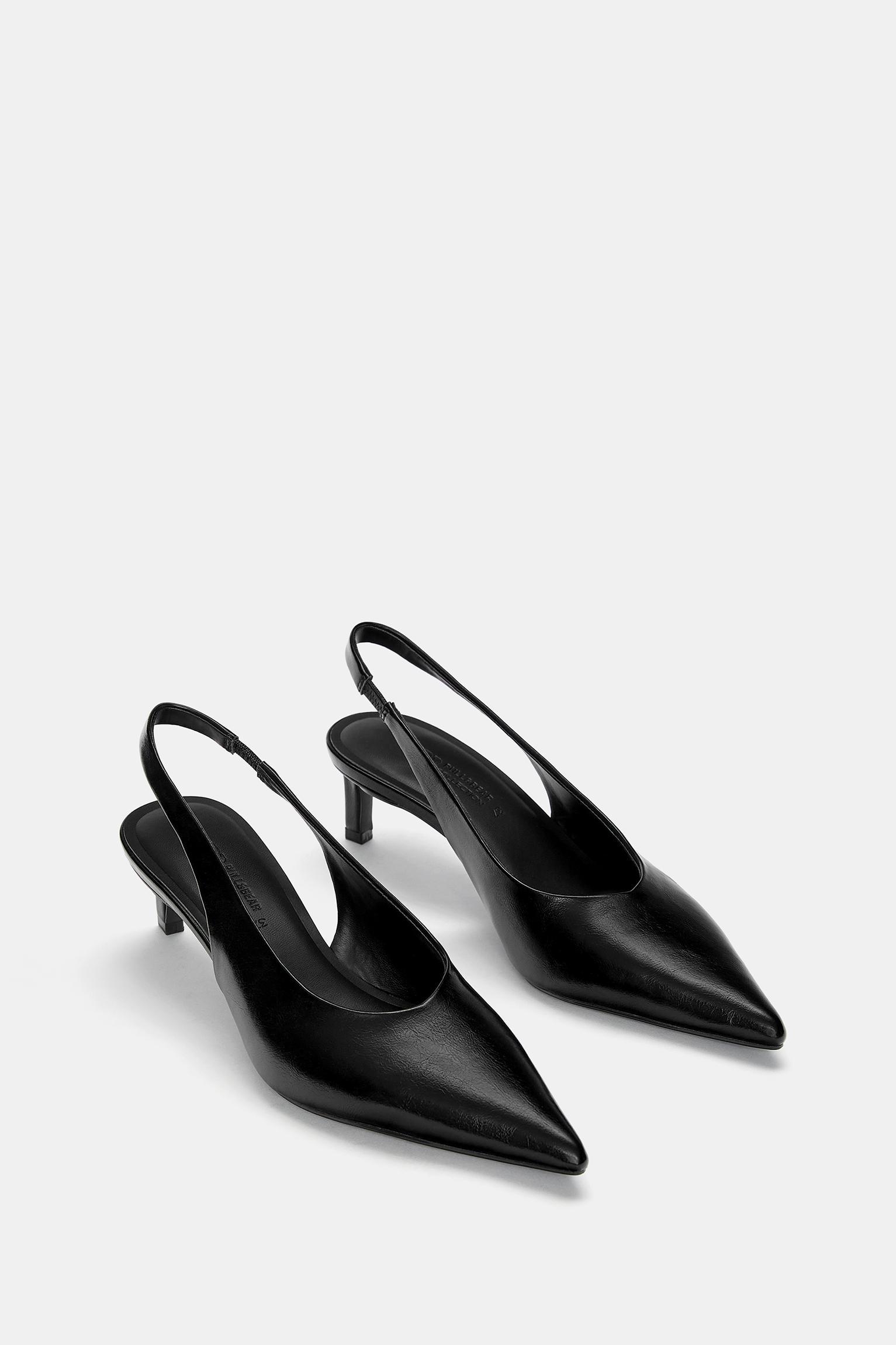 Heeled slingback shoes Product Image