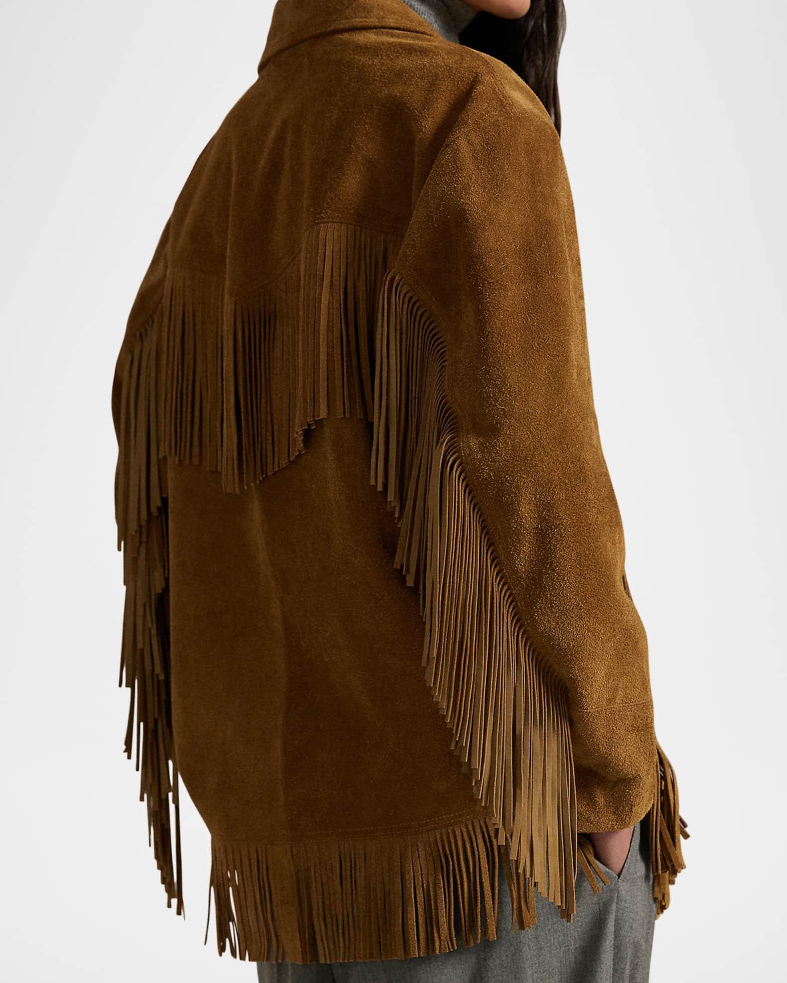 Fringe Suede Western Jacket Product Image