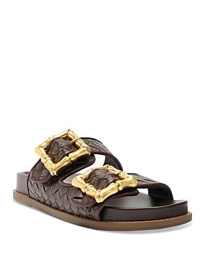 Schutz Womens Enola Slip On Buckled Slide Sandals Product Image
