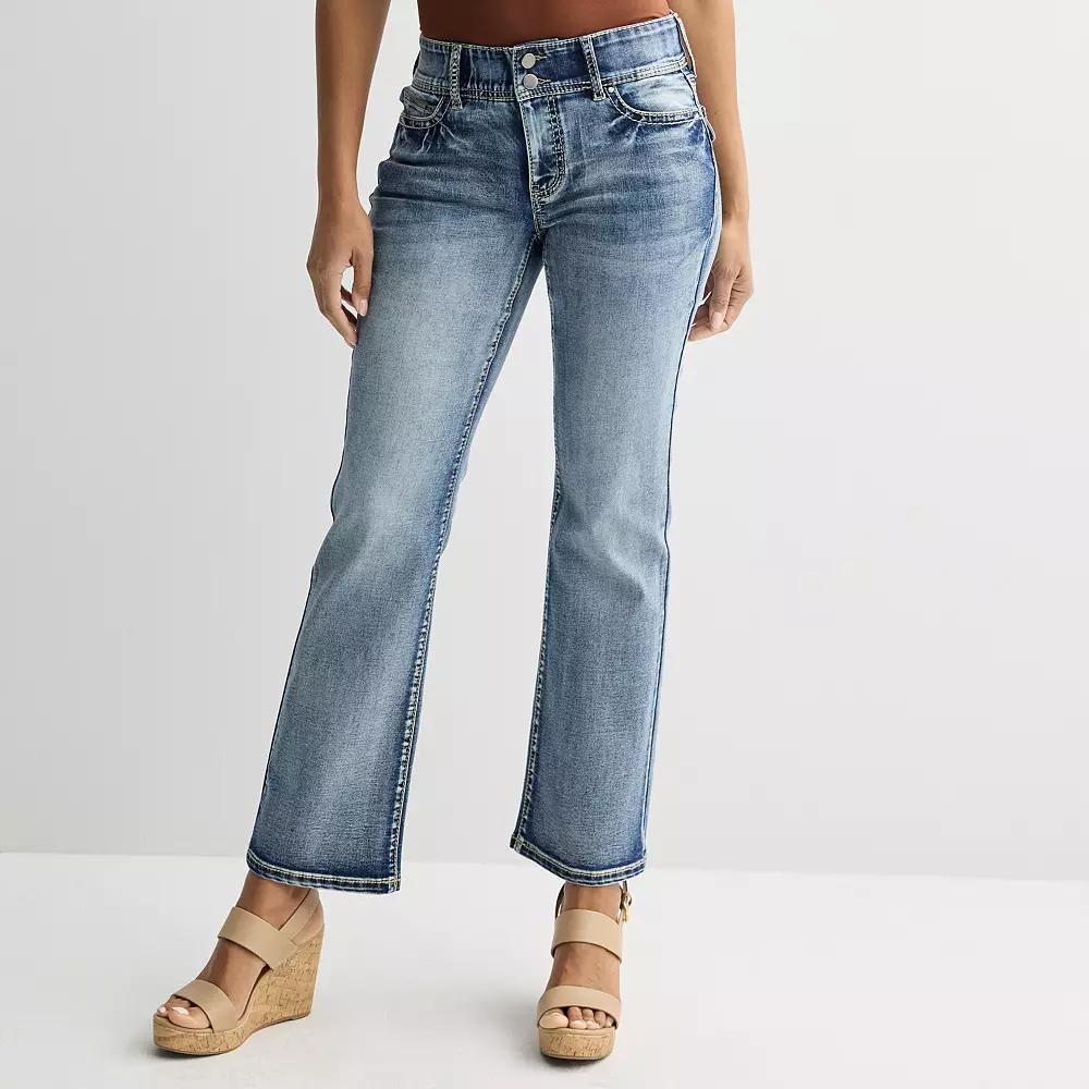 Women's Apt. 9® Tummy Control Bootcut Jeans, Size: 6 Regular, Potassium Light Blue Product Image