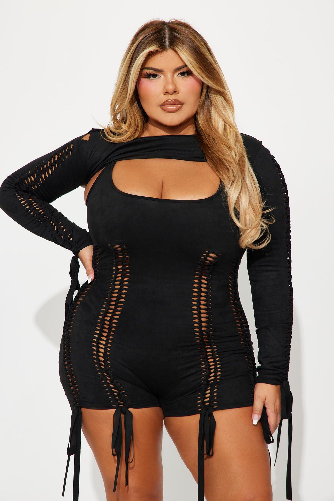 Yovanna Romper Set - Black Product Image