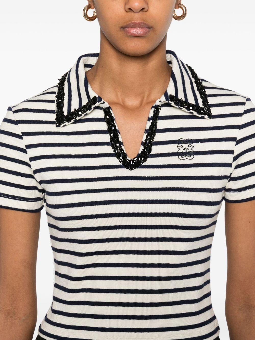 striped polo shirt Product Image