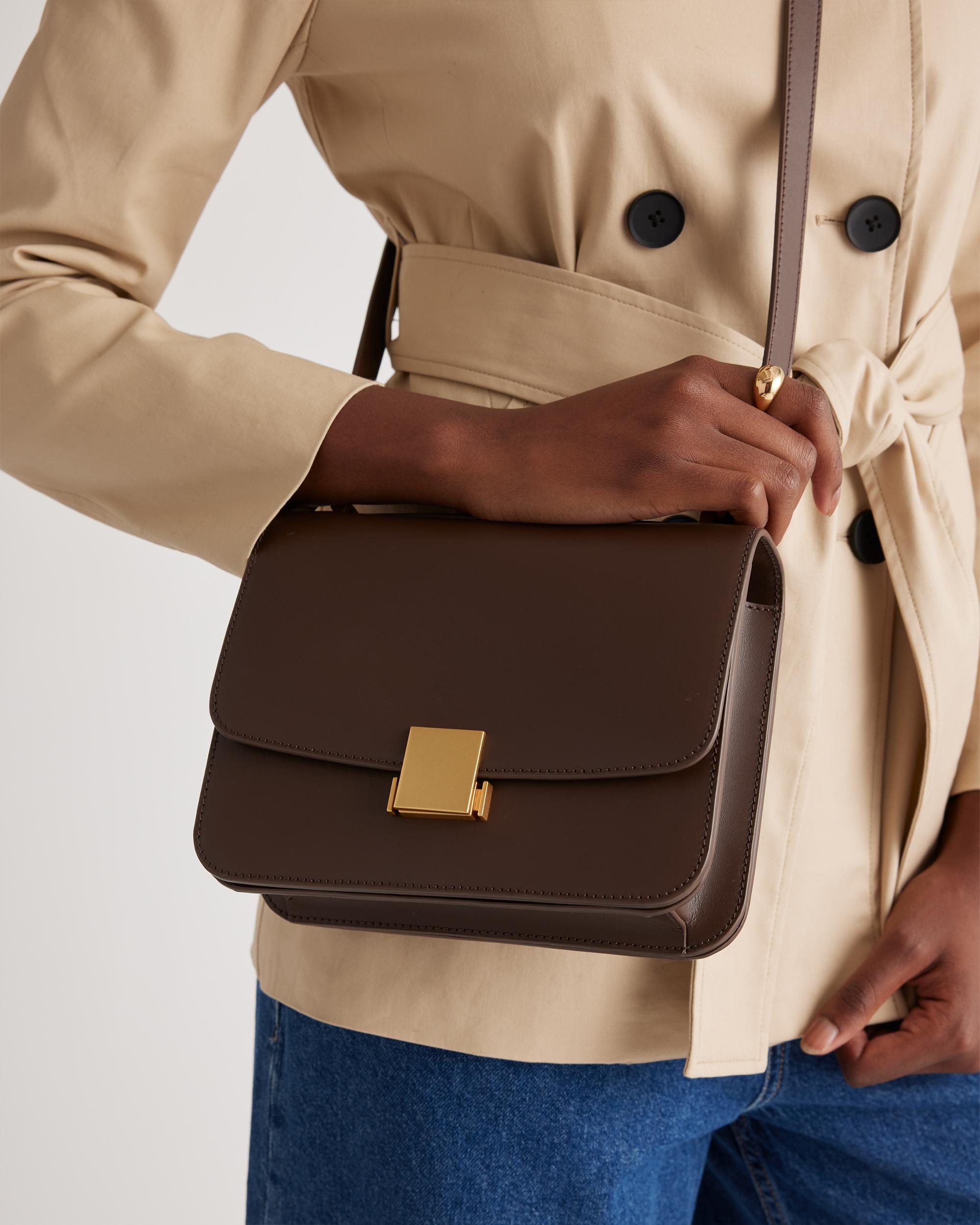 Quince | Women's Italian Leather Box Shoulder Bag Product Image