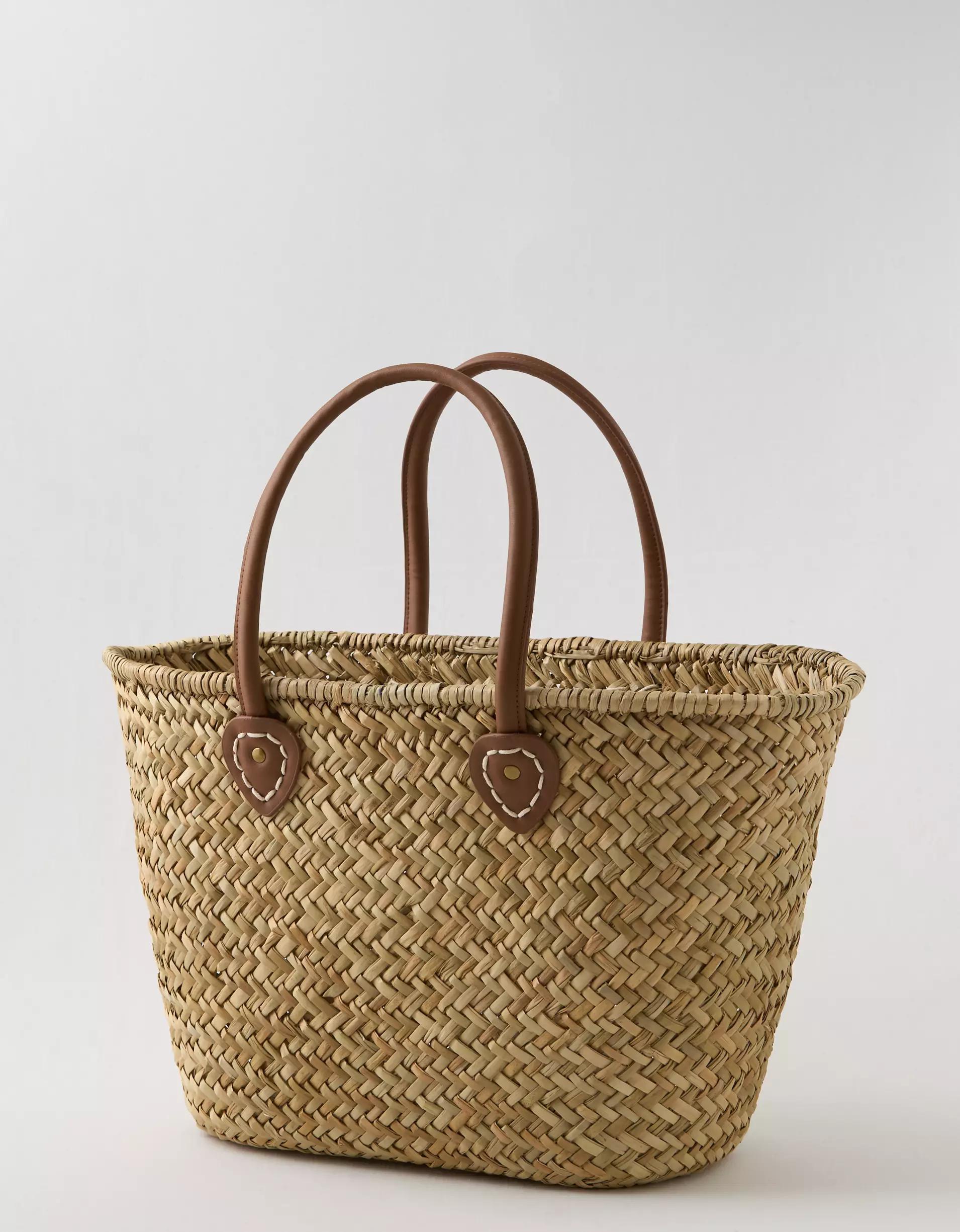 Aerie Oversized Woven Straw Bag Product Image