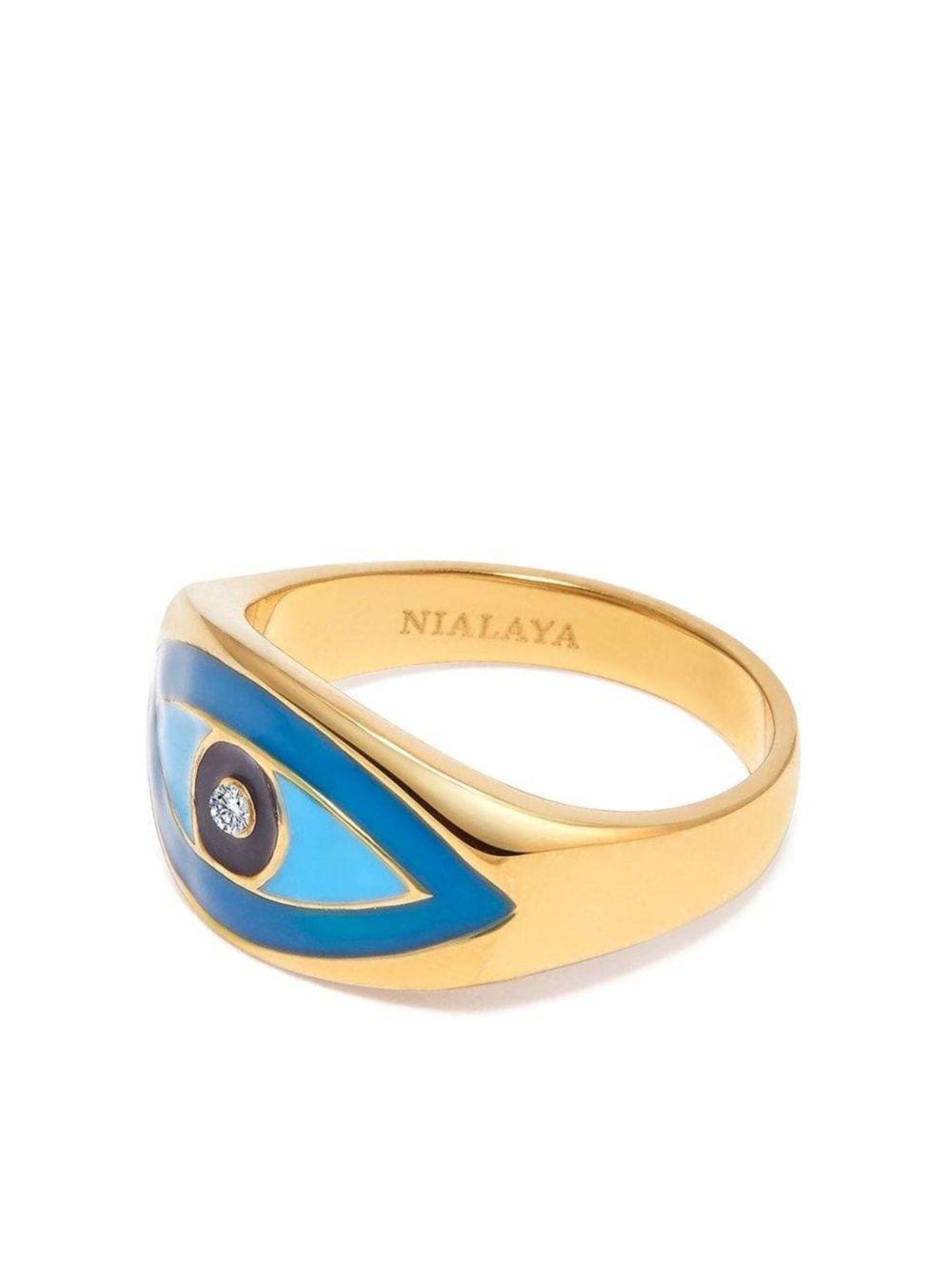 large evil eye ring Product Image