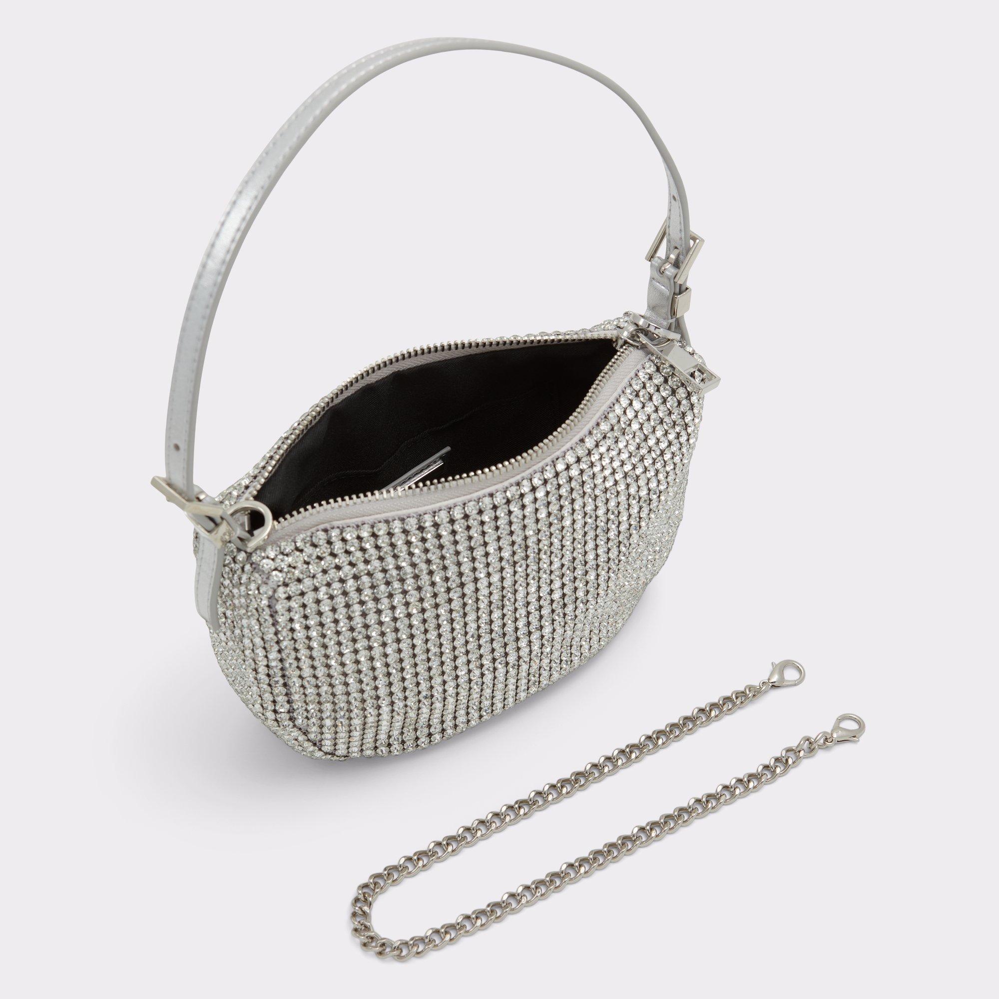 Misterax Silver Women's Shoulder Bags | ALDO US Product Image