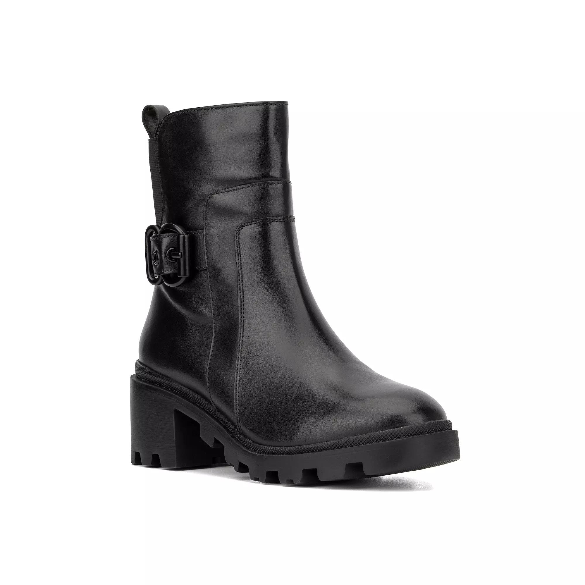 Vintage Foundry Co. Guilia Women's Leather Ankle Boots, Size: 11, Black Product Image