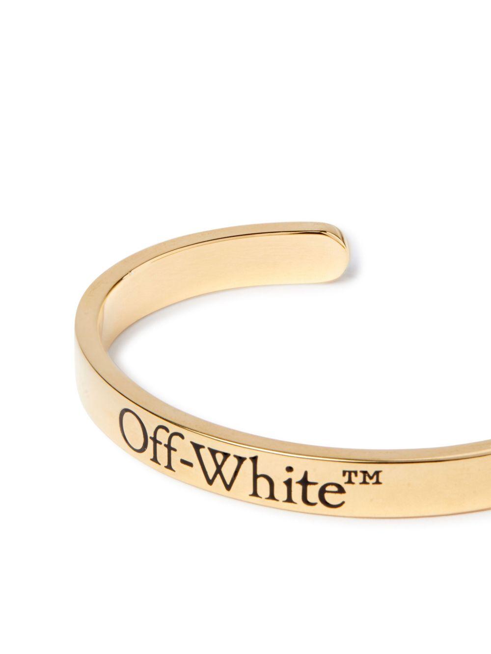 logo-engraved cuff bracelet Product Image