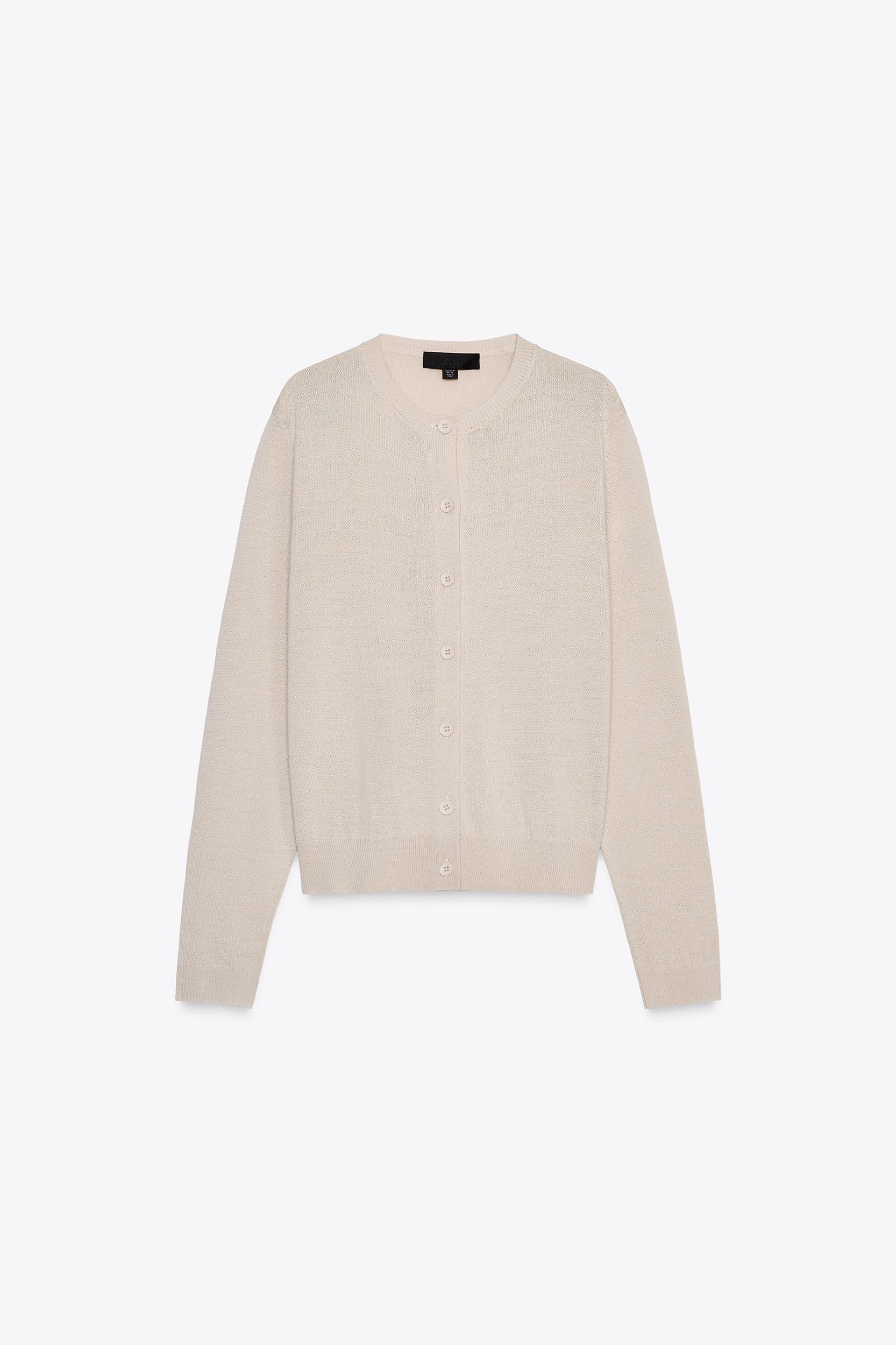 PLAIN KNIT WOOL JACKET Product Image