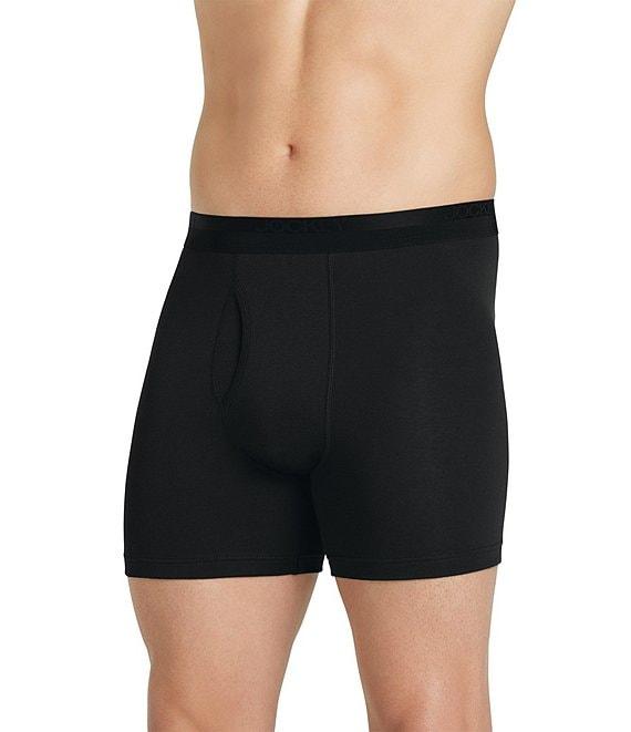 Jockey Signature Pima Cotton Mid-Rise Boxer Briefs 3-Pack Product Image