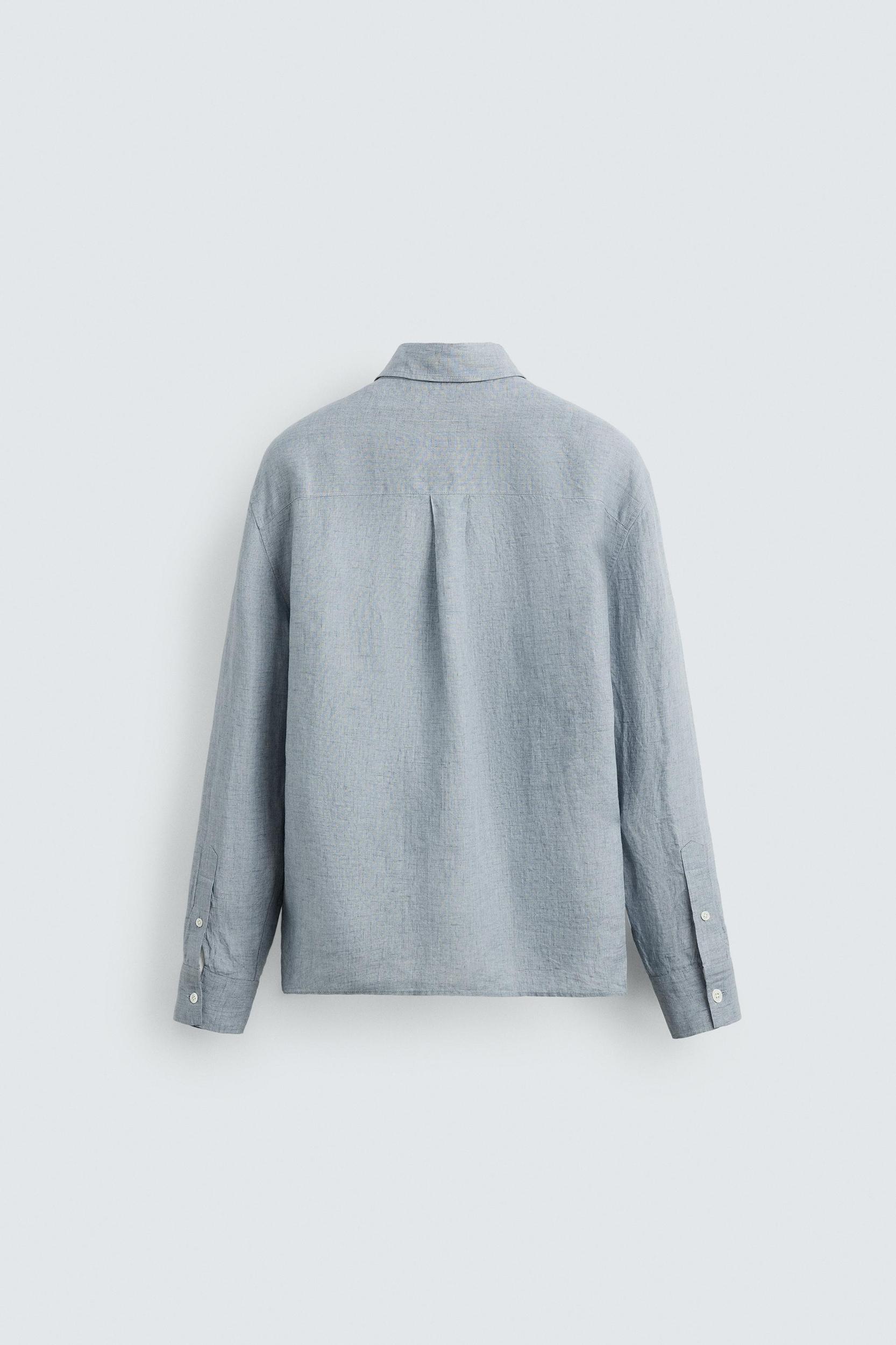 RELAXED FIT 100% LINEN SHIRT Product Image