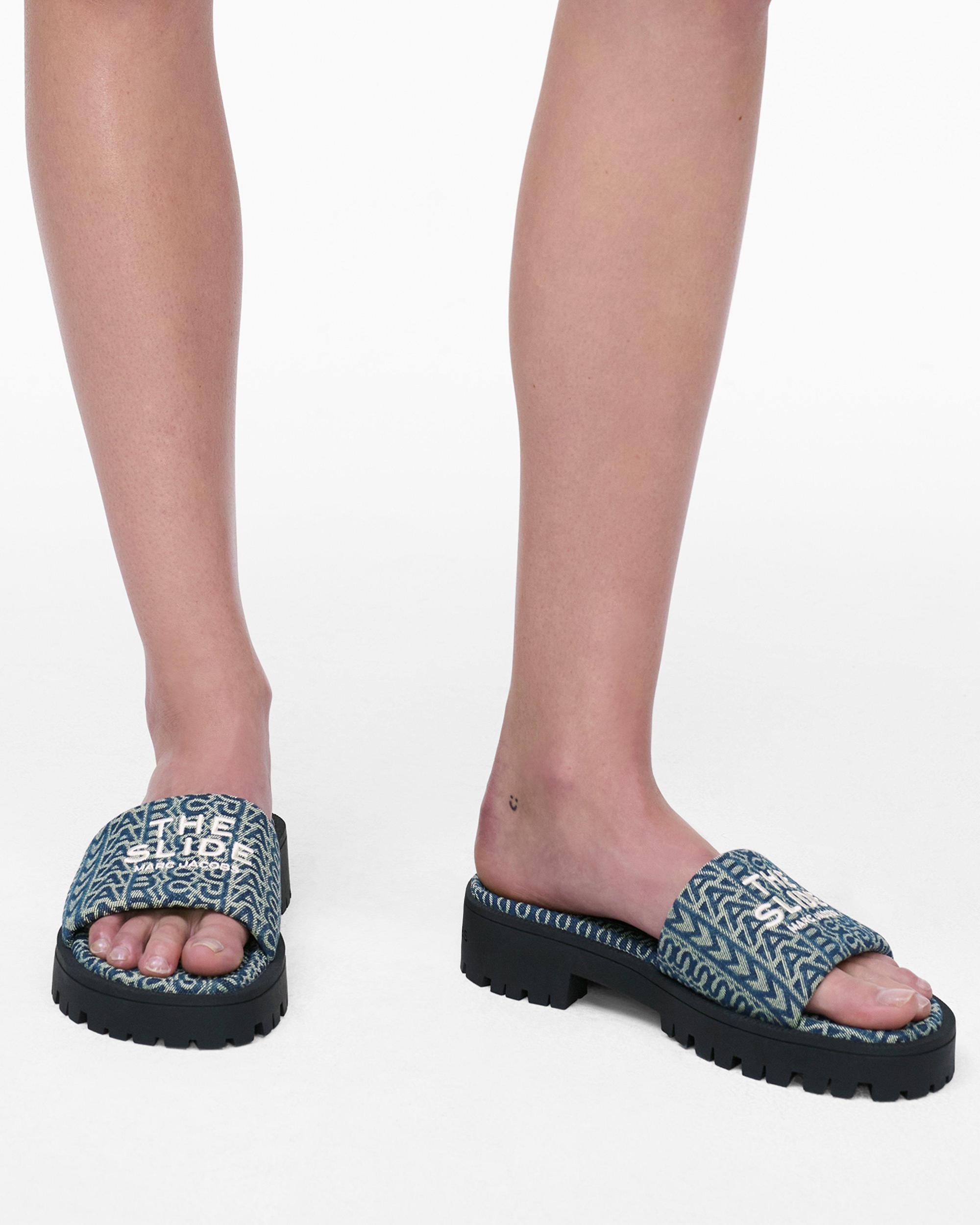 The Denim Monogram Lug Sole Slide Product Image
