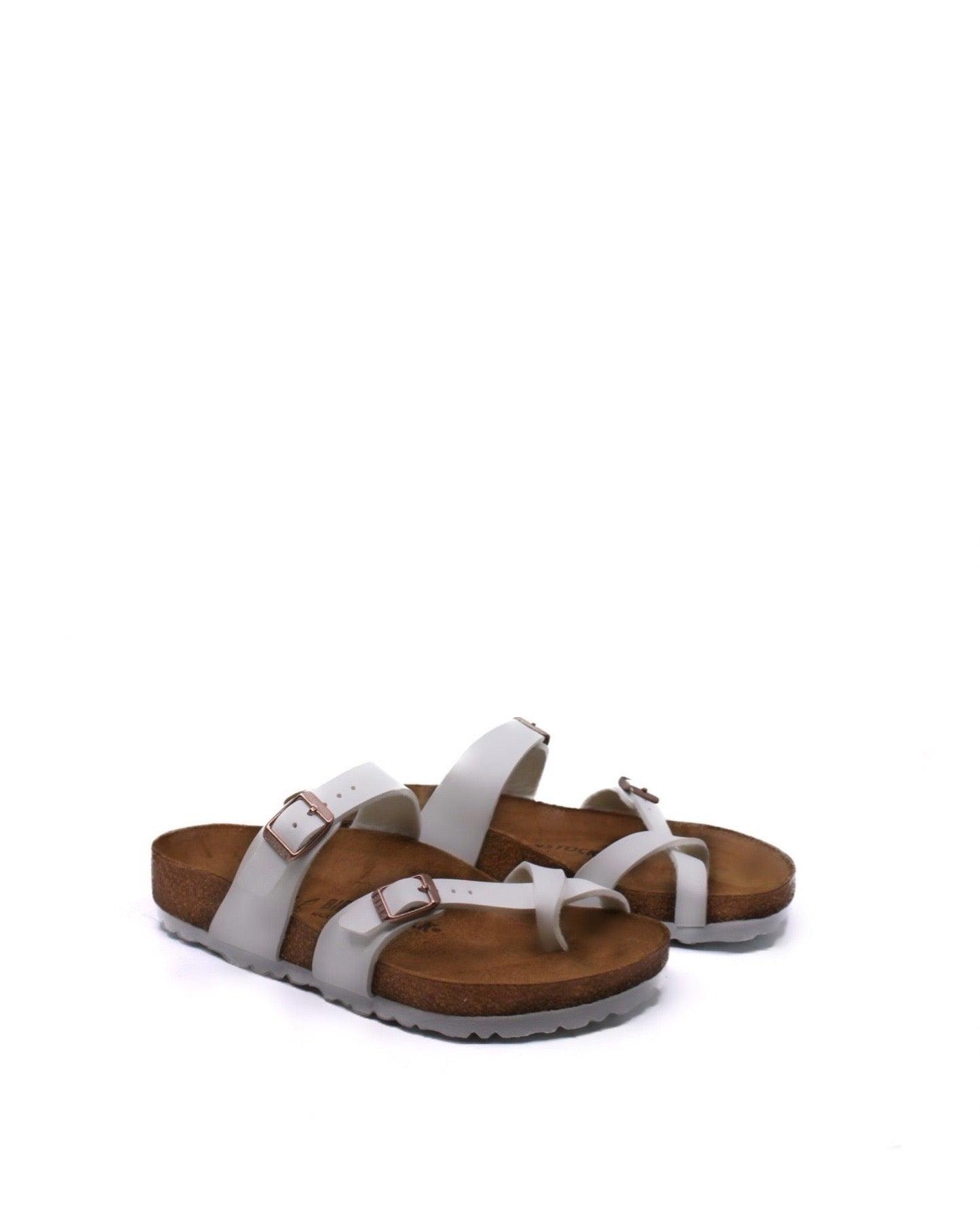 Birkenstock Mayari White Birko-Flor Regular Width Product Image