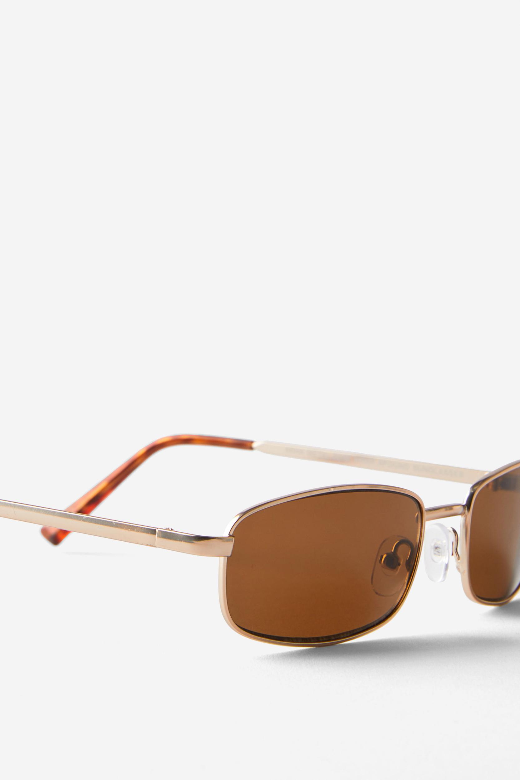 Asha Metal Slim Wrap Around Sunglasses Product Image