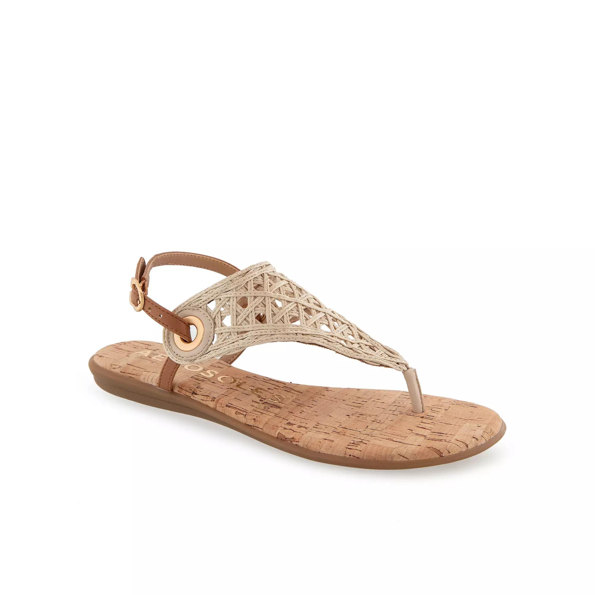 Aerosoles Conclusion Women's Thong Sandals, Size: 9 Medium, Beige Khaki Product Image