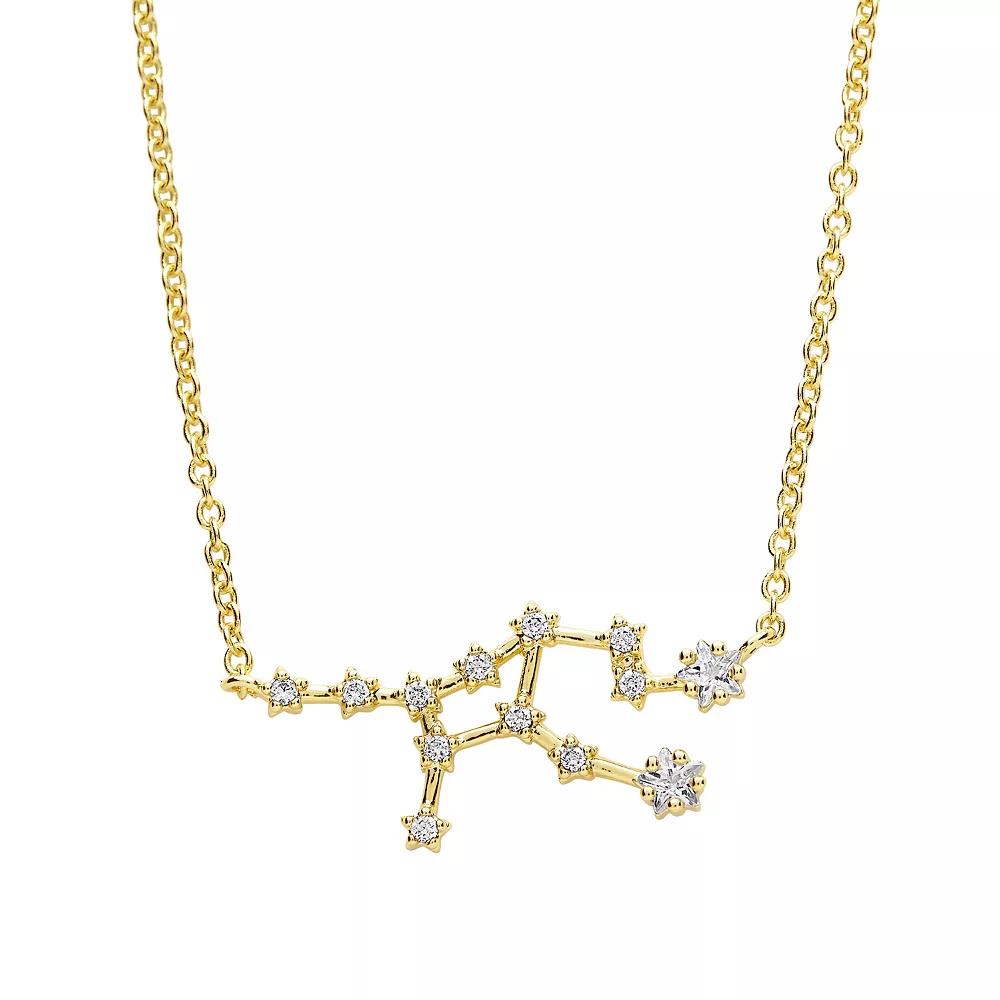 MC Collective Cubic Zirconia Constellation Necklace, Women's, 14k Gold Tone Gemini Product Image